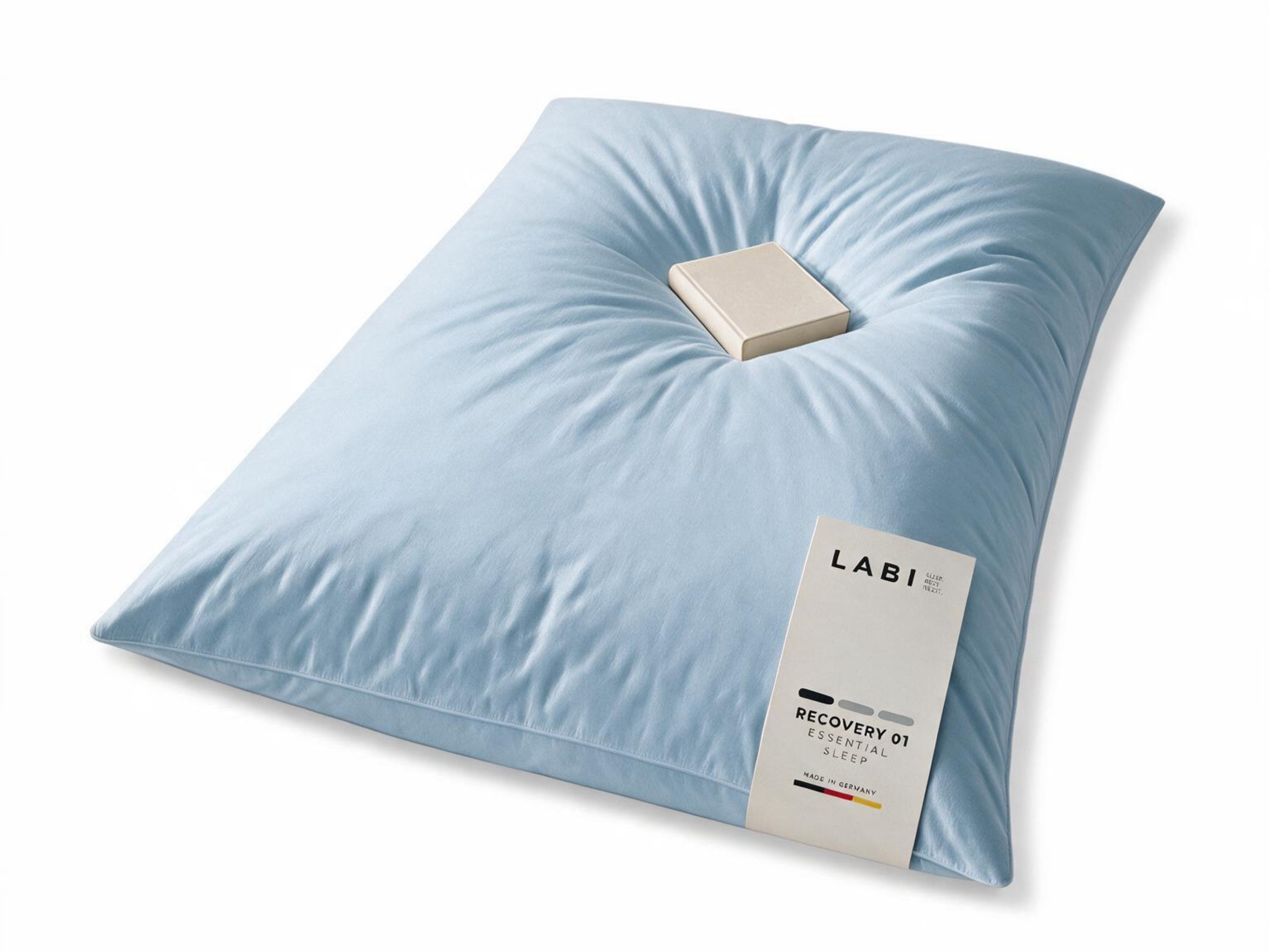 LABI SLEEP Federbettdecke LABI Elevate, Ballonbett, Made in Germany, Füllung: 100% Federn, Bezug: 100% Baumwolle, Ballonbett, hochwertige Federdecke, weiß, saphir, 135x200cm, 155x220cm