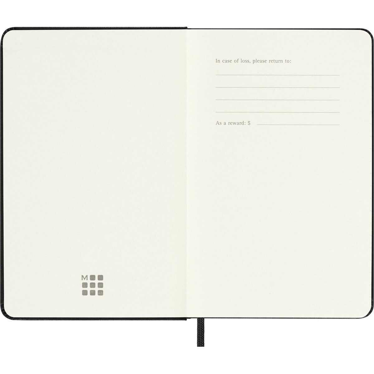 MOLESKINE Buchkalender Wochenkalender 12 Monate Pocket A6 1 Woche/2 Seiten horizontal fester