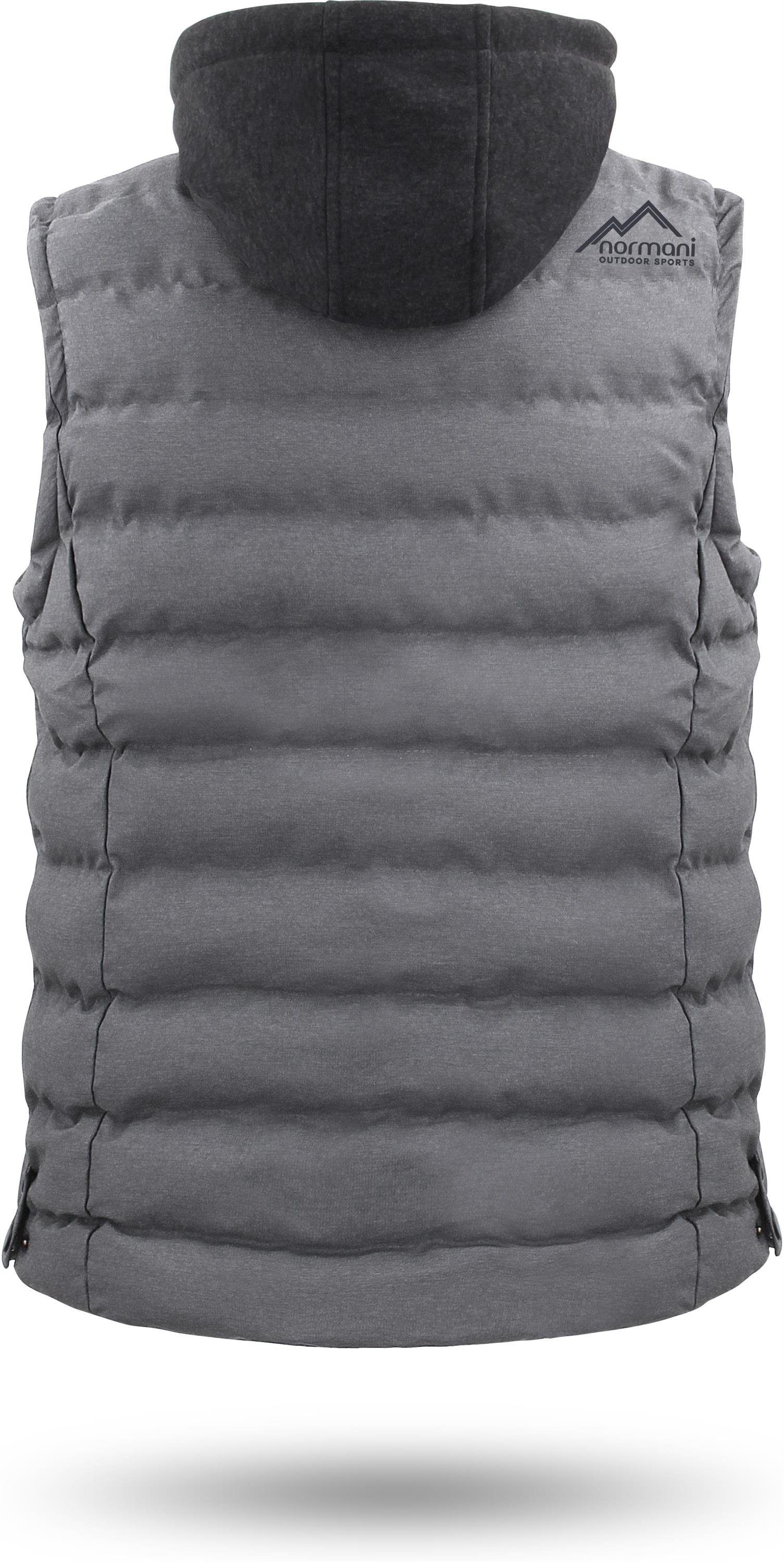 normani Steppweste Herren Winter-Steppweste Nanaimo Wattierte Winterweste - winddichter Bodywarmer Weste mit Kapuze