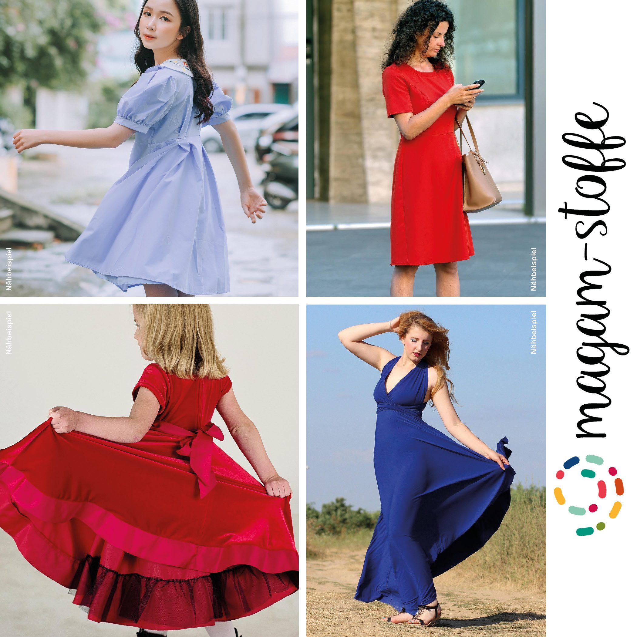 MAGAM-Stoffe Stoff "Romy", Micro Satin fein gewebt, edel und weich Meterware ab 50cm