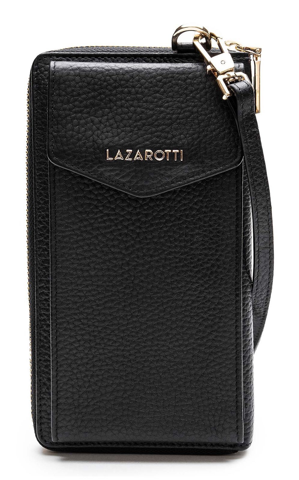 Lazarotti Geldbörse Zip Around Wallet With Phone Pocket, aus echtem Leder