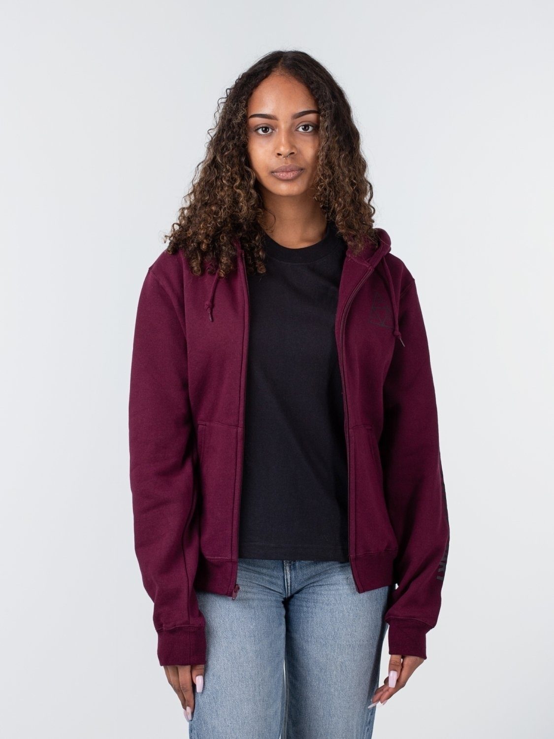 HUF Kapuzensweatjacke HUF All Means Triple Triangle Hoodie