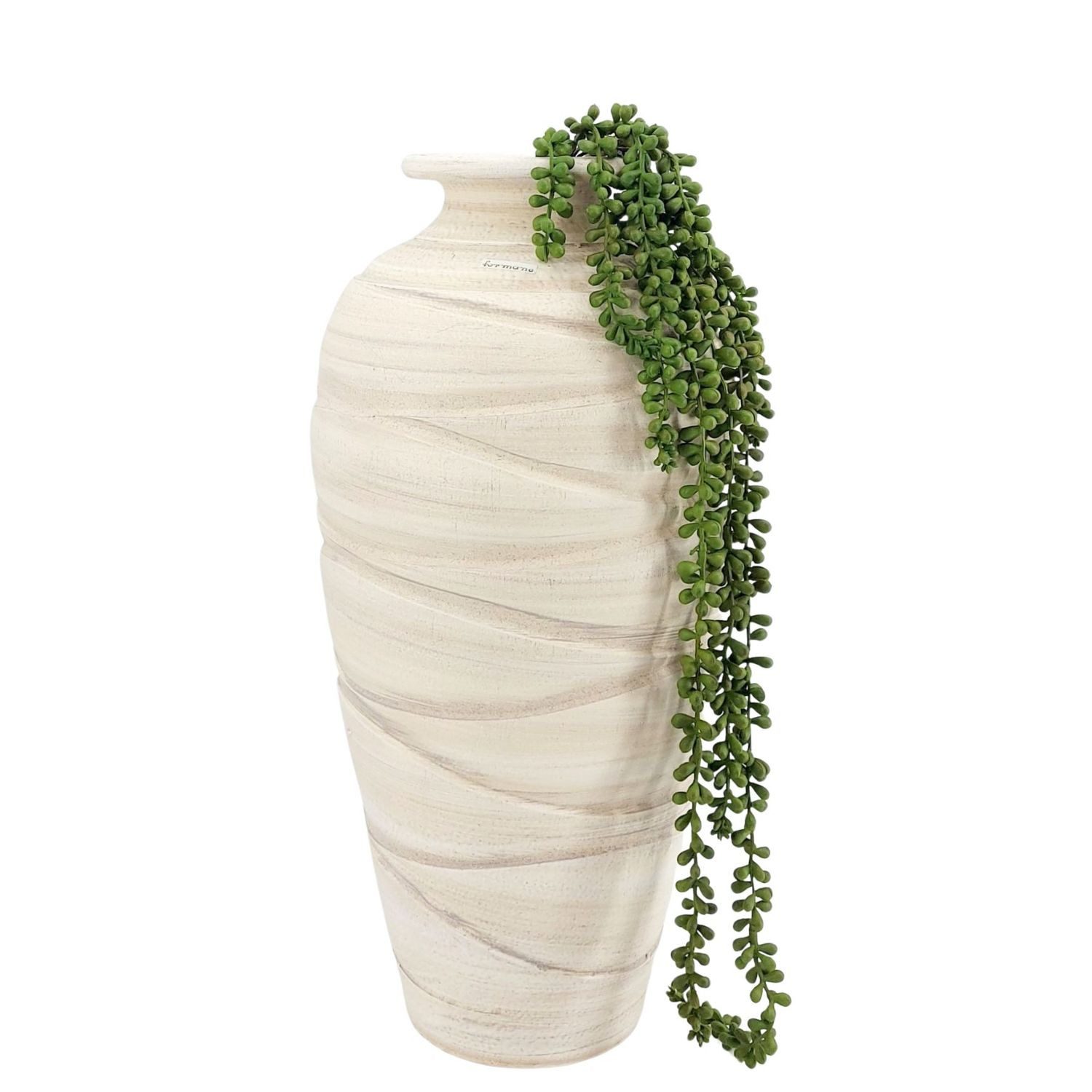 formano Bodenvase Relief H: 50 cm, Relief, Creme, Motiv: Relief, Höhe: 50cm günstig online kaufen