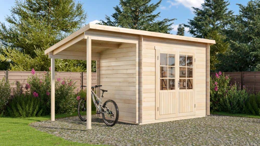 Thumbnail - Alpholz Gartenhaus Martina-28 mit Schleppdach, BxT: 450x225 cm