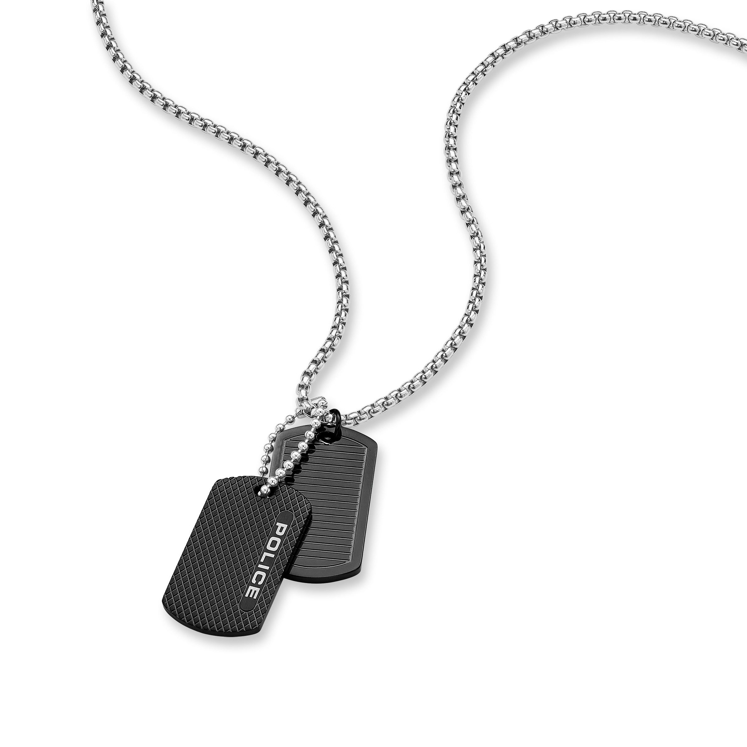 Police Kette mit Anhänger Duet Dog Tag
