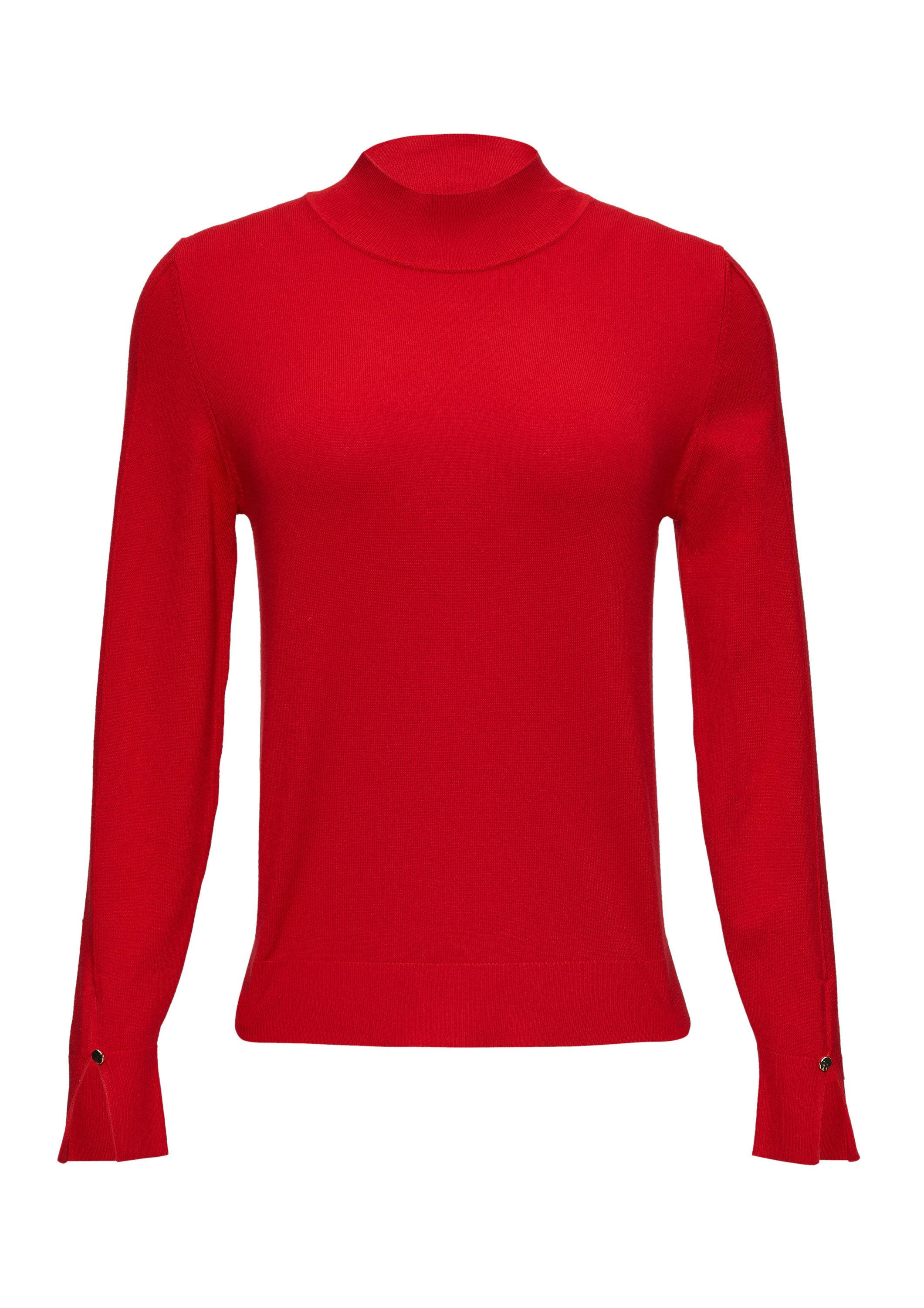 s.Oliver Longpullover Strickpullover Strickpullover mit Schlitz günstig online kaufen
