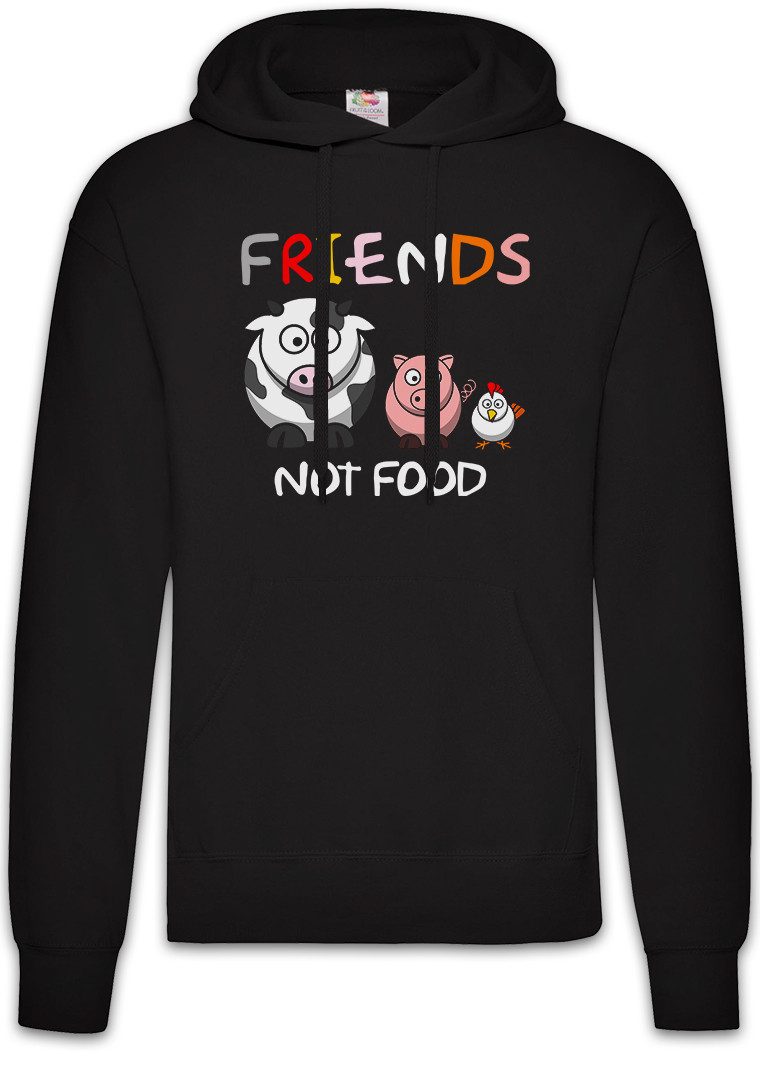 Hoodie Friends Not Food Comic Herren Hoodie Veganer Speziesismus Vegan