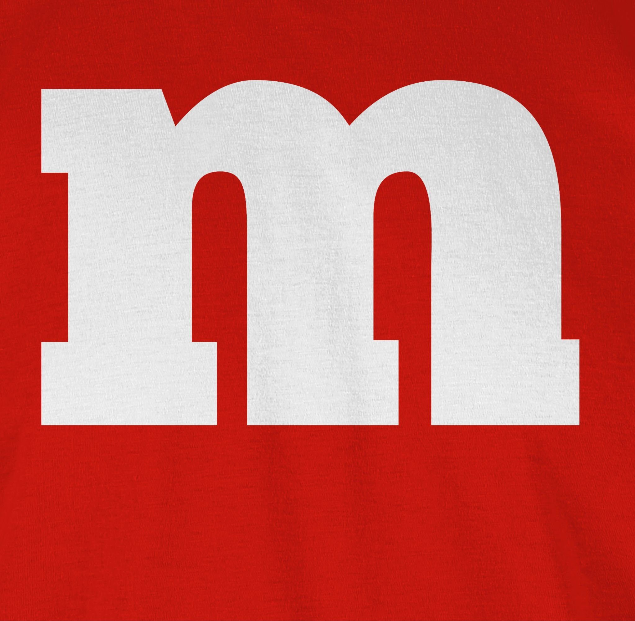 Shirtracer T-Shirt M Aufdruck Karneval Fasching 02 Rot &
