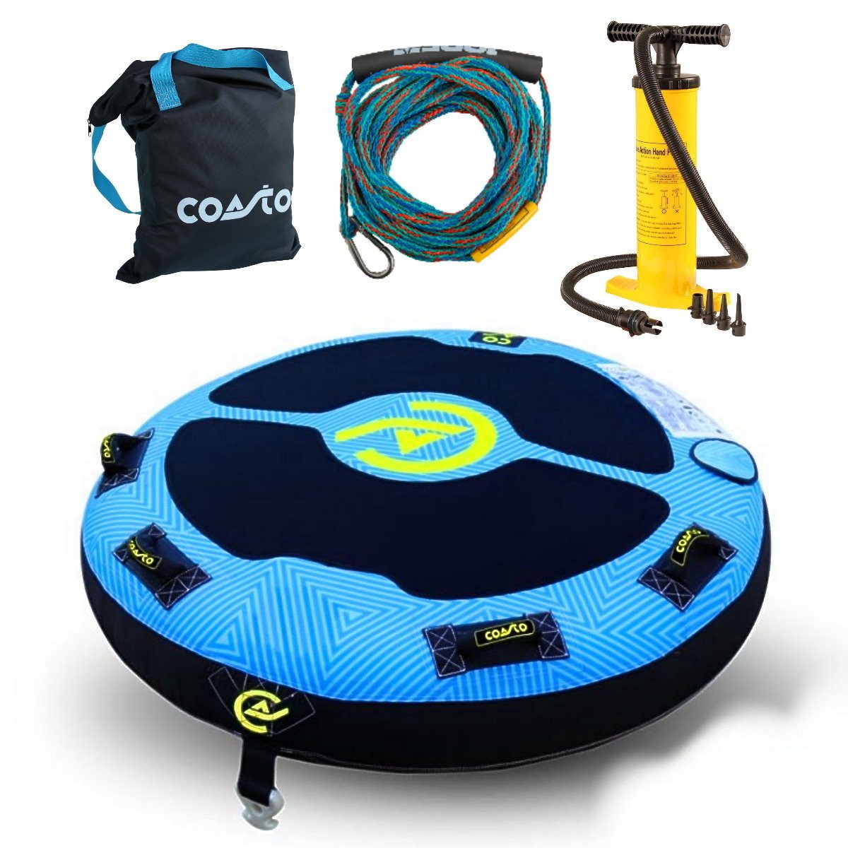 Wellenreiter COASTO MAROA 2 Persoen Tube Scheibe Towable Decktube inkl. Funtube