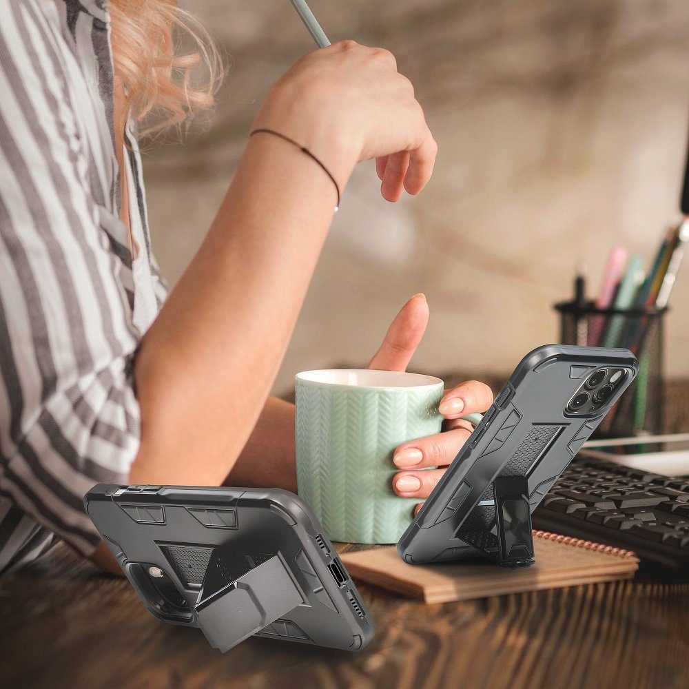 Handyhülle cofi1453® Robuste Outdoor Handy Panzer Hülle Defen 4,7 Zoll, Silikon Hülle Basic Case TPU Soft Handy Cover Schutz