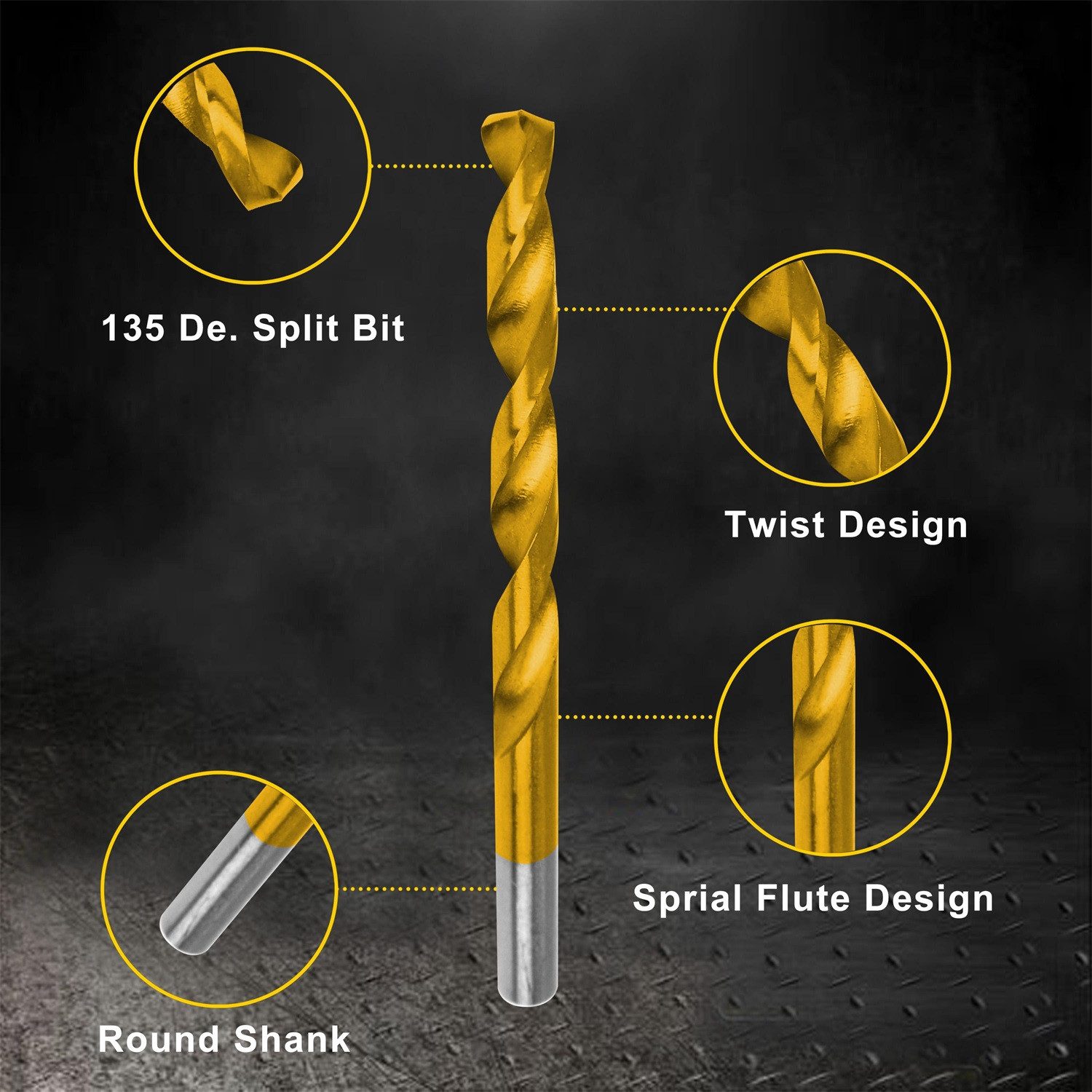 ZEUOPQ Spiralbohrer Spiralbohrer Metallbohrer Set 1.5-10mm günstig online kaufen