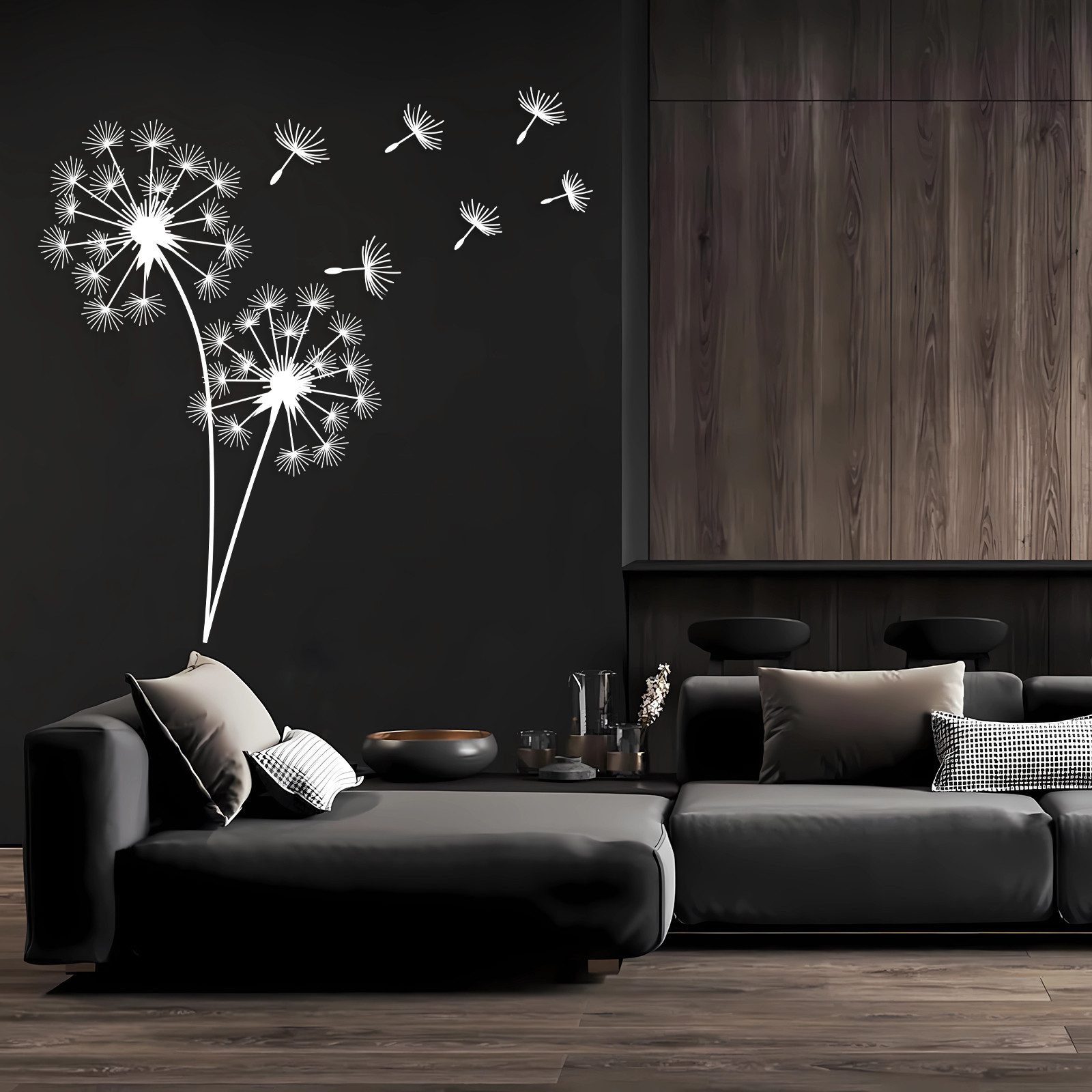 Jumpeak Wanddekoobjekt Pusteblume Wanddekoration aus Metall,Stimmungsvoll,Natürlich,Abstrakte, Metall,4 Farben,4 Maße,Natur inspiriert Kunst,Wohnzimmer Deko