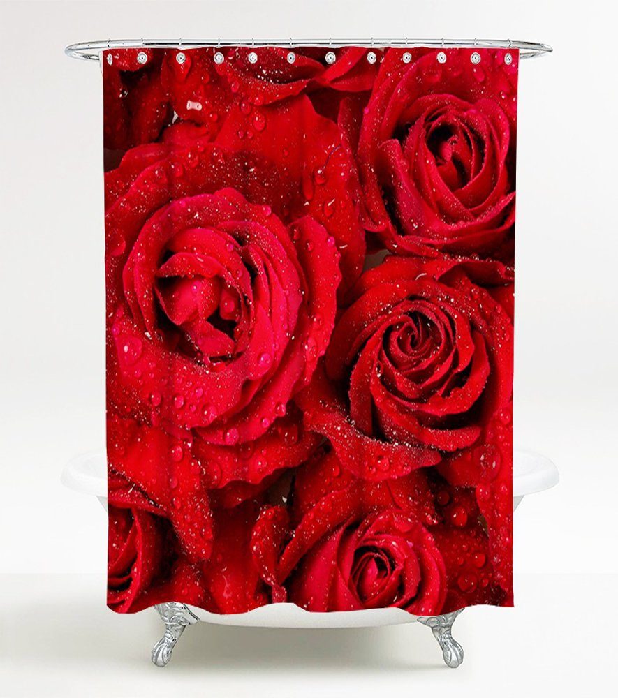 Sanilo Duschvorhang Rosen 180 x 200 günstig online kaufen