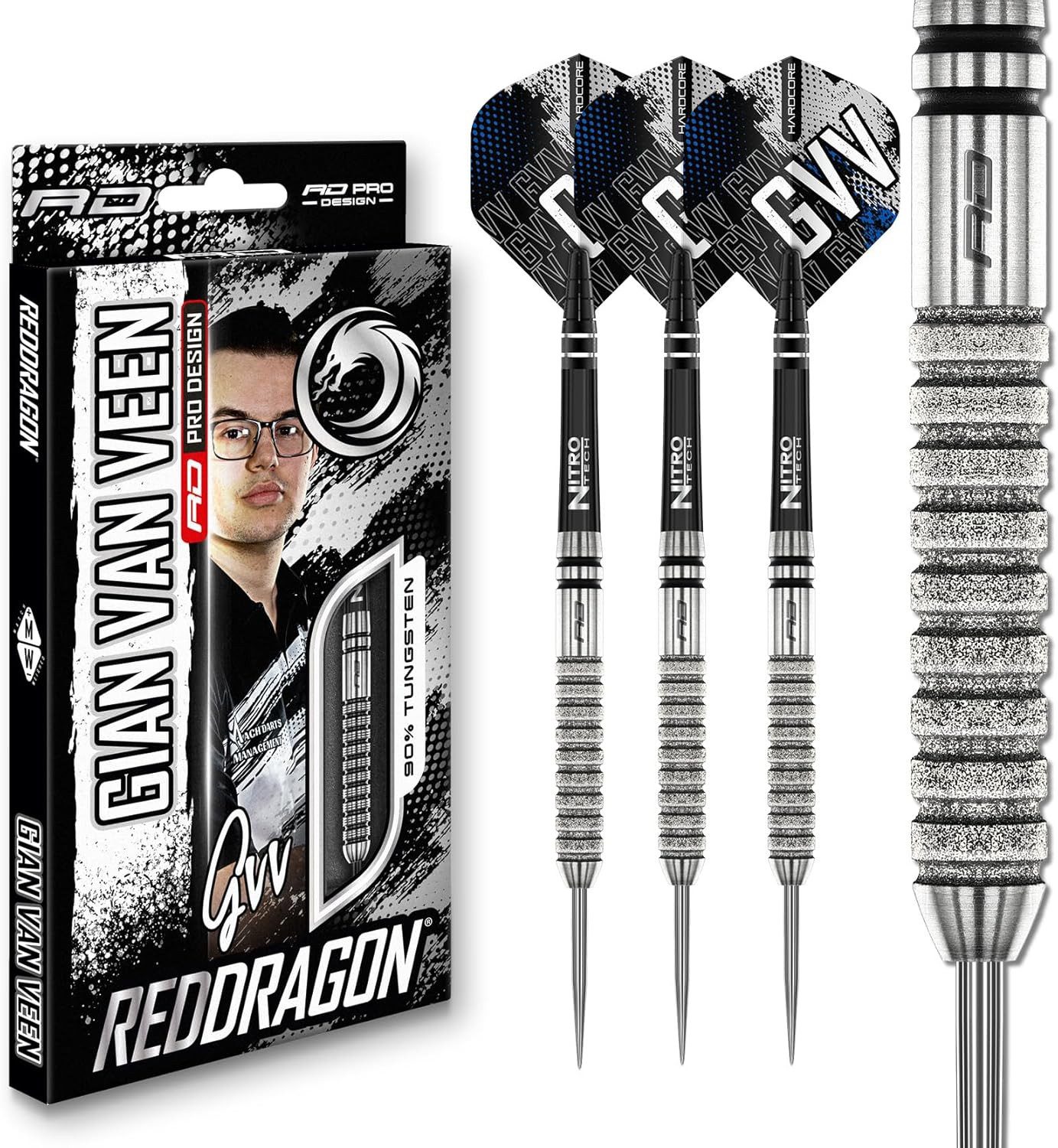 TARGET DARTS Dartpfeil Gian Van Veen Tour Edition 22g - 90% Wolfram Steeldart