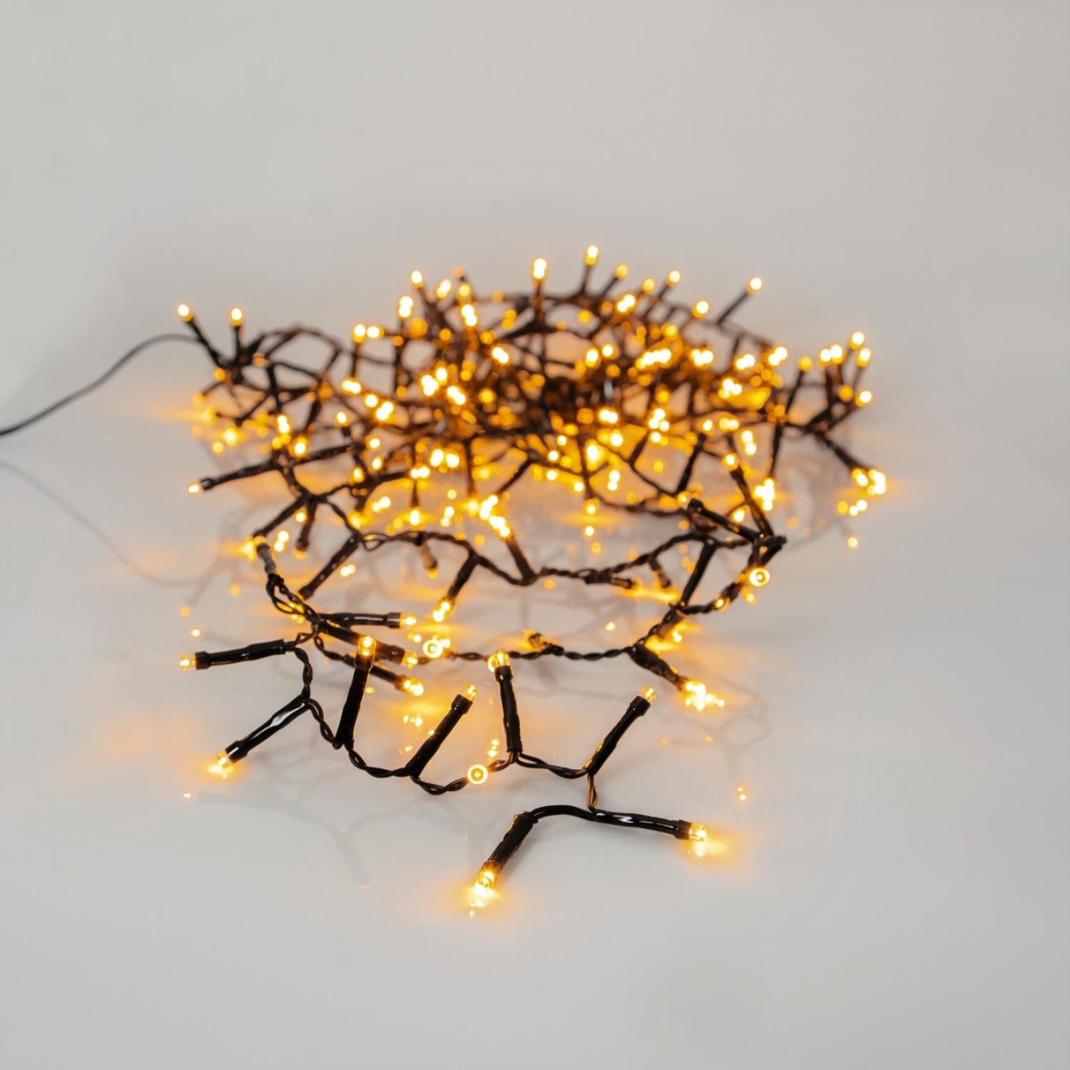 MARELIDA LED-Lichterkette LED Lichterkette für Außen 1200 bernstein gold warmweiße LED 24m, 1200-flammig