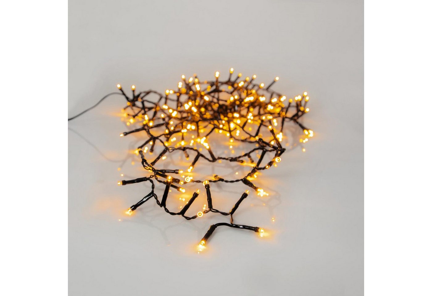 MARELIDA LED-Lichterkette LED Lichterkette für Außen 1200 bernstein gold warmweiße LED 24m, 1200-flammig