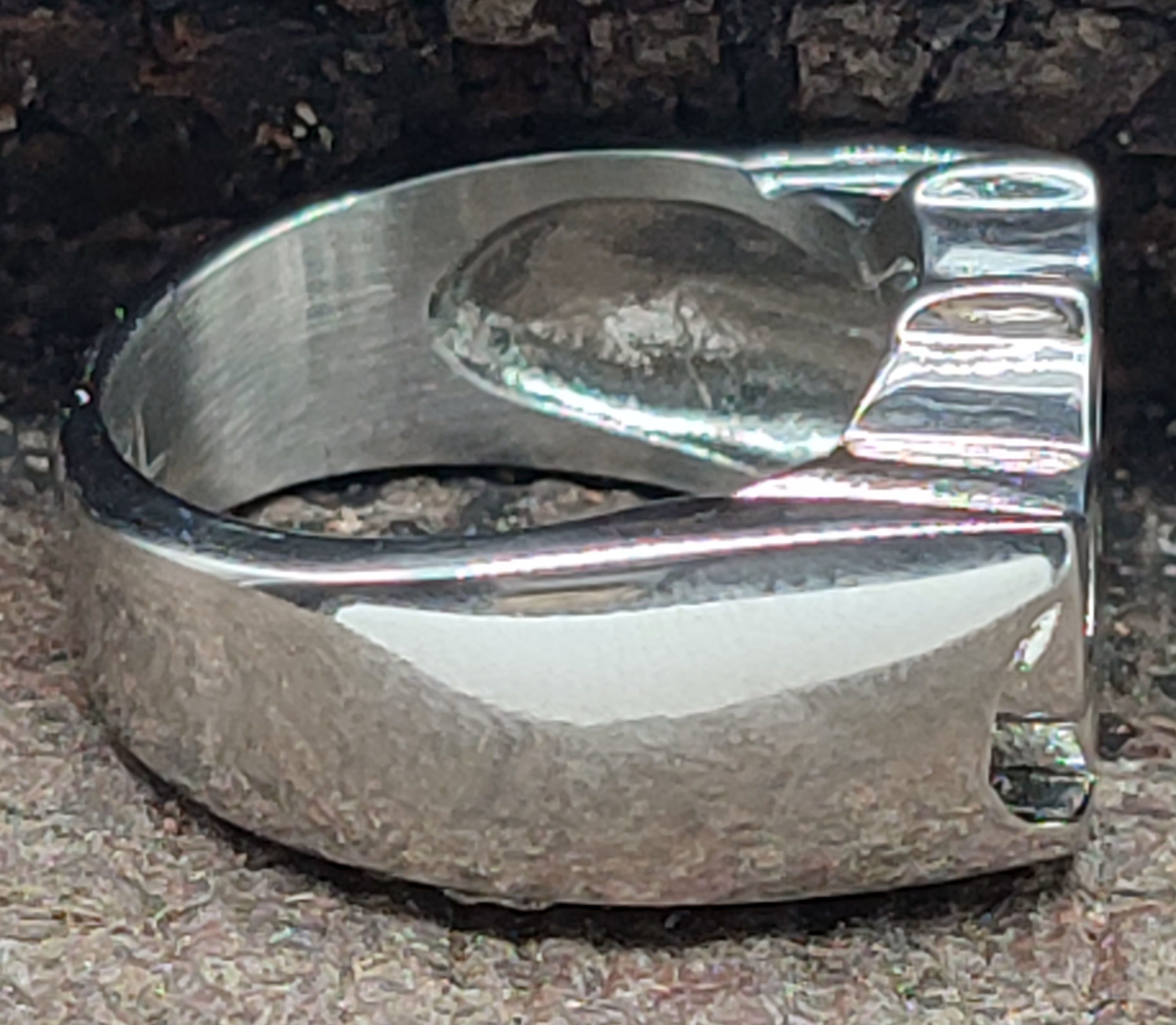 Kiss of Leather Fingerring RING SCHLAGRING GR. 56-72 - EDELSTAHL