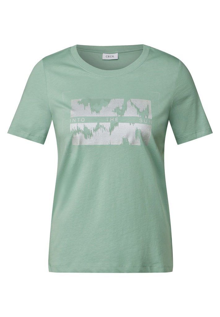 CECIL T-Shirt Metallic Foil FP T-Shirt günstig online kaufen