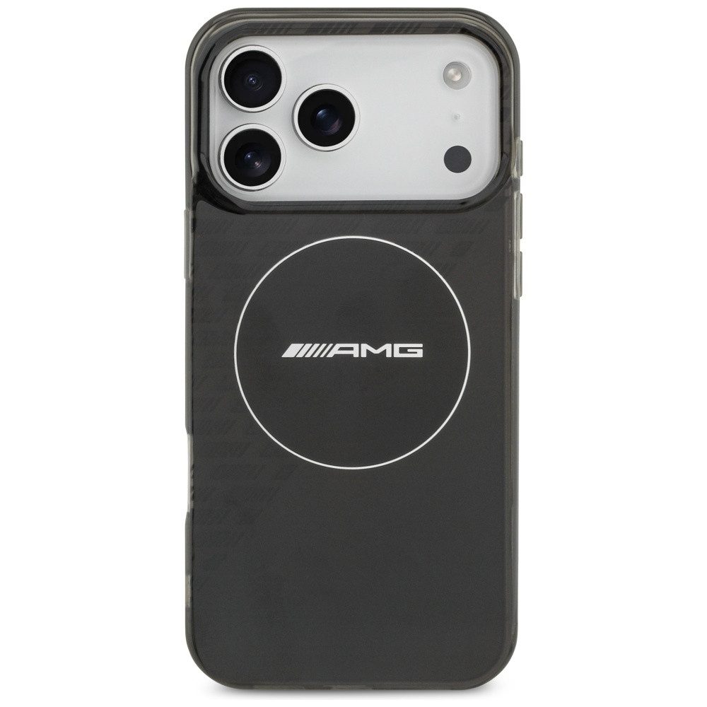 Mercedes Benz AMG Handyhülle MagSafe iPhone 17 Pro Max Kunststoff schwarz transparent Logo 6,9 Zoll, Kantenschutz