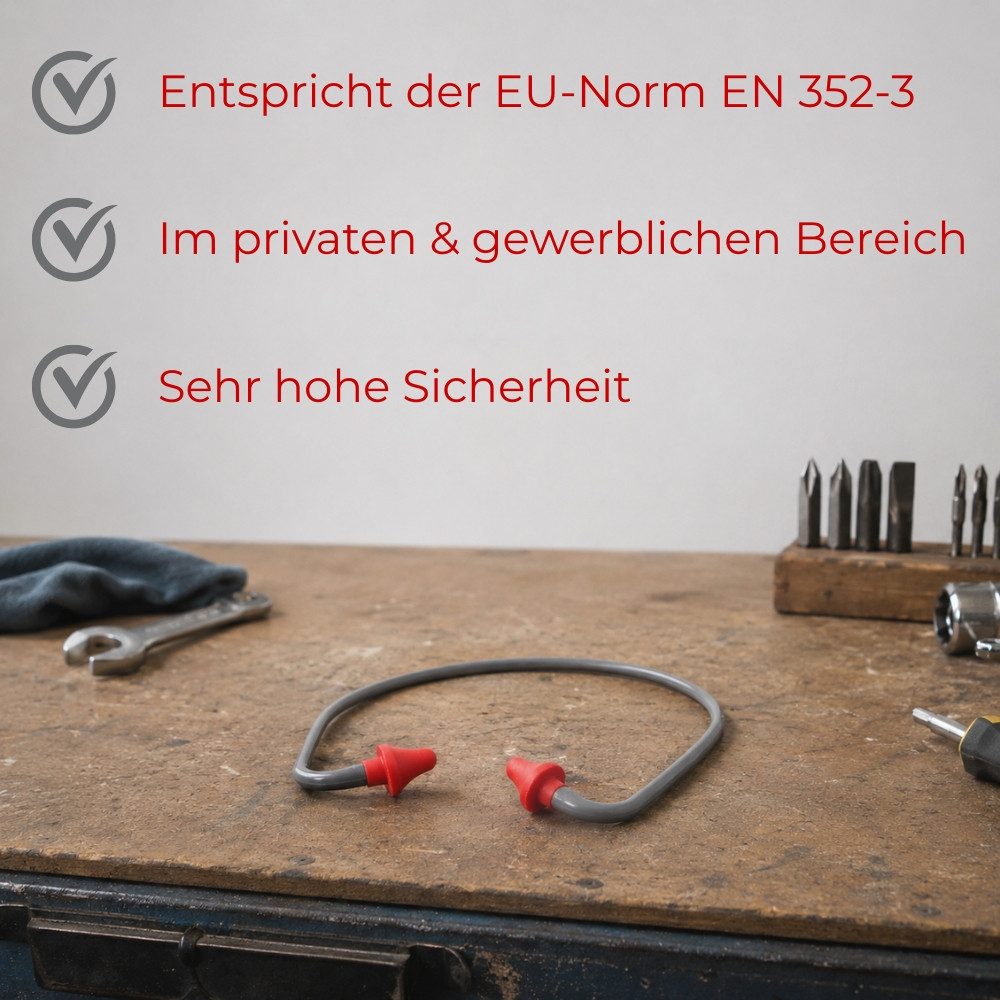 GarPet Bügelgehörschutz Bügelgehörschutz Gehörschutz Arbeit Silikon Gehörschutzstöpsel Bügel – Bild 5 von 5