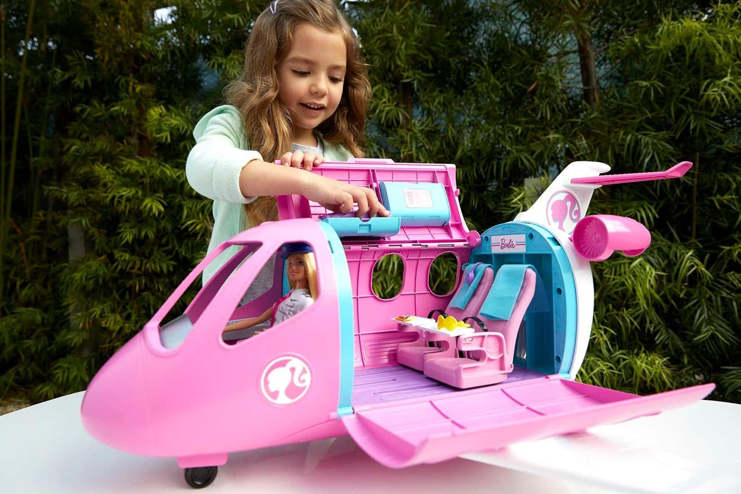 Barbie Spielzeug-Flugzeug Traumflugzeug mit Puppe (GBJ33) günstig online kaufen