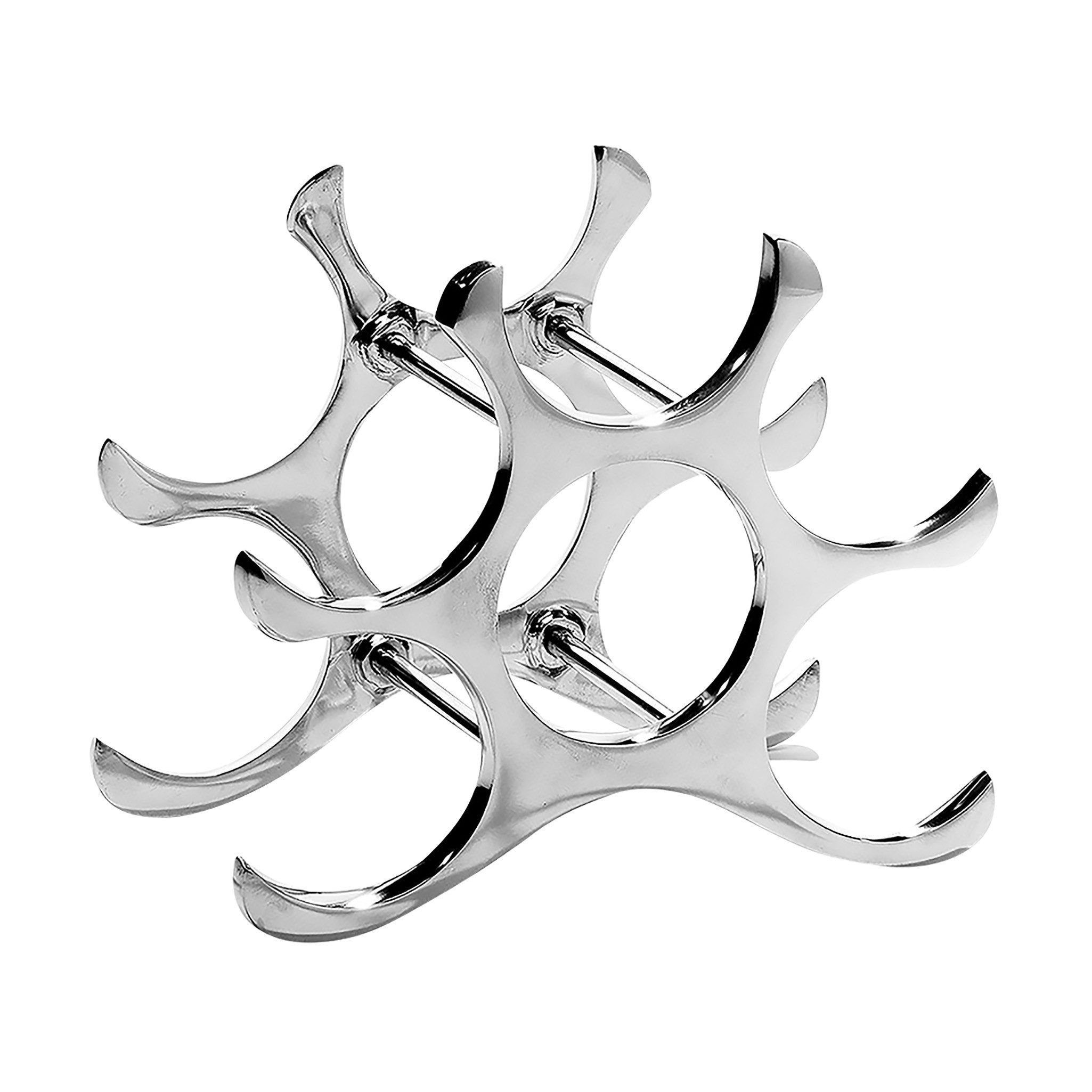 Kobolo Weinregal Flaschenhalter CIRCLE aus Metall für 6 Flaschen