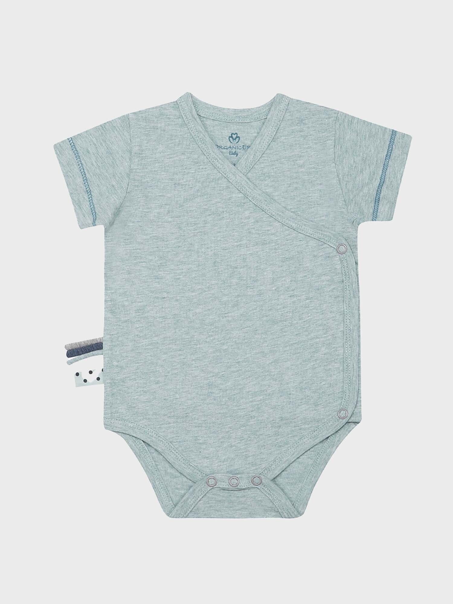 Kurzarmwickelbody Baby Wickel-Kurzarmbody aus Bio-Baumwolle