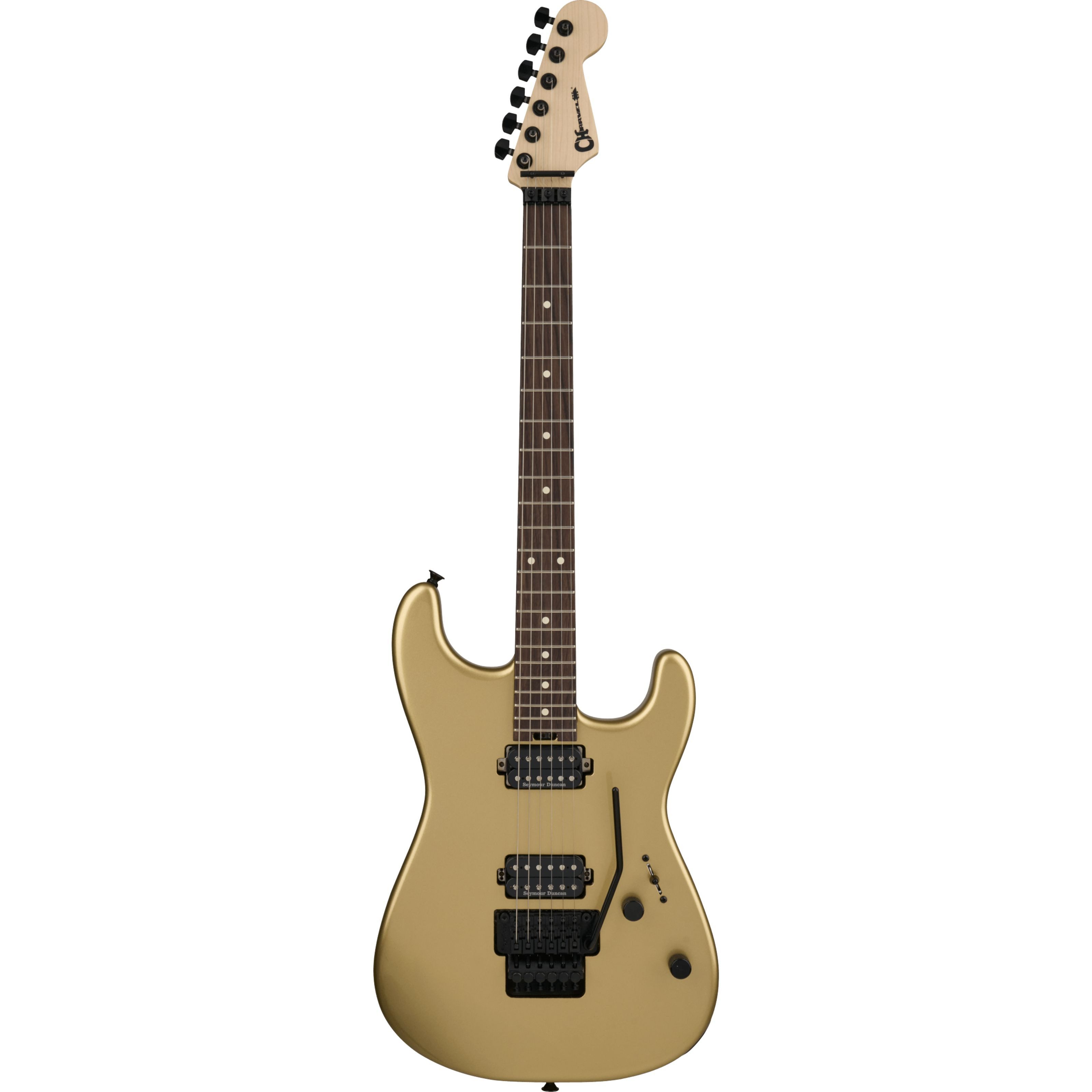 Charvel E-Gitarre, E-Gitarren, ST-Modelle, Pro-Mod San Dimas Style 1 HH FR RW Pharaohs Gold - E-Gitarre