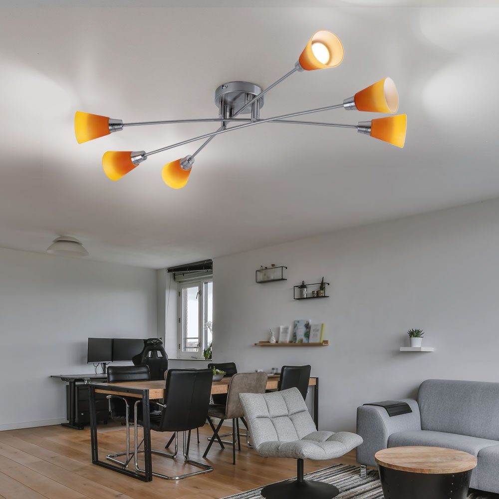 etc-shop LED Wohnzimmerleuchte Deckenleuchte, Deckenleuchte Deckenlampe Leuchtmittel Warmweiß, inklusive, Spotleuchte