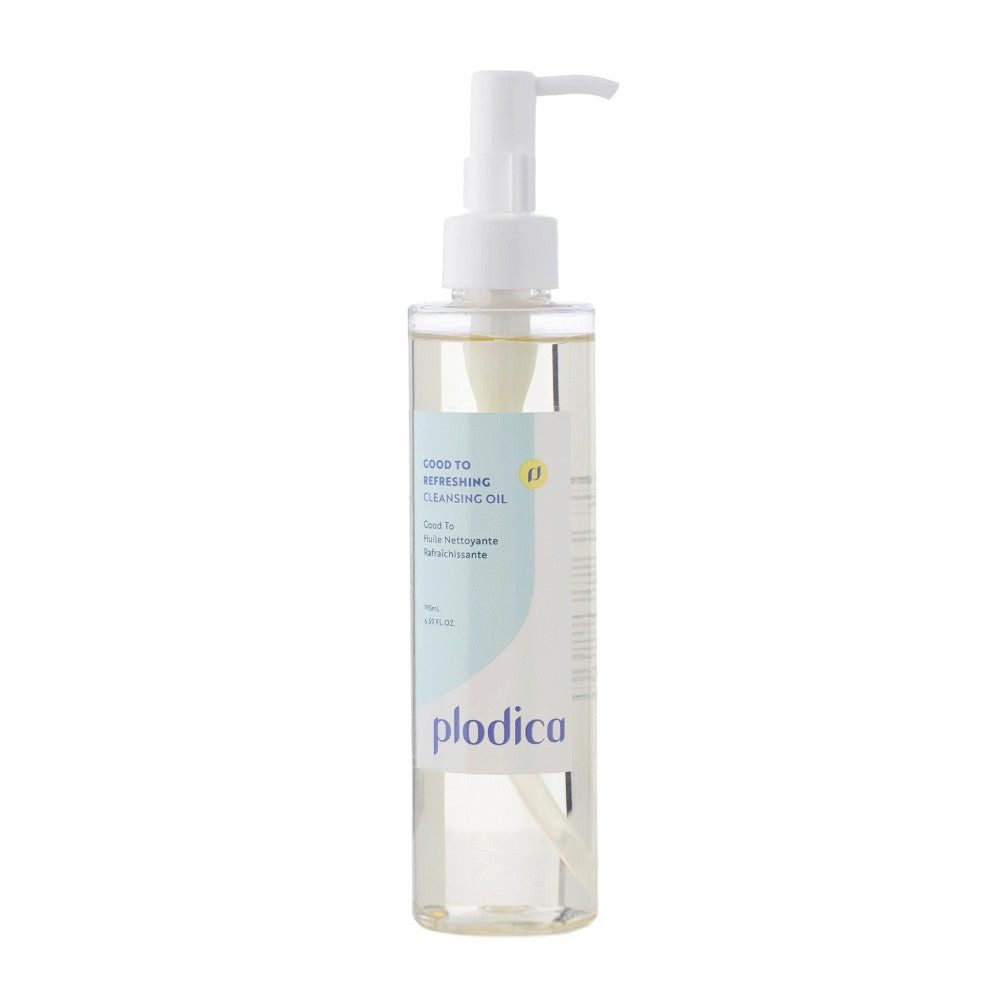 Plodica Gesichts-Reinigungsmaske Plodica, Good To Refreshing Cleansing Oil - 195 ml, Veganes, erfrischendes Reinigungsöl, das zu milchiger Textur wird