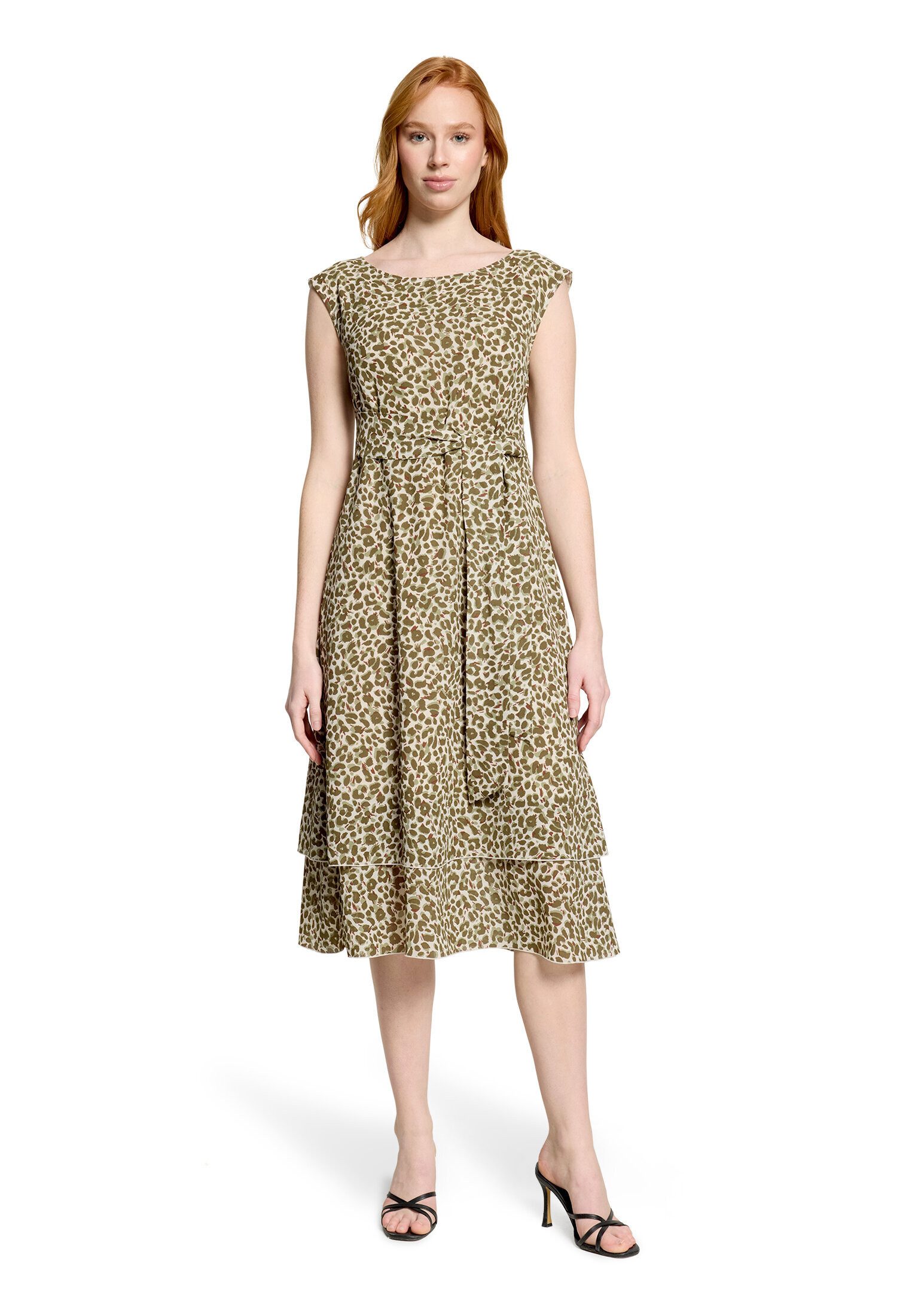 Betty Barclay Chiffonkleid Damen mit Bindegürtel
