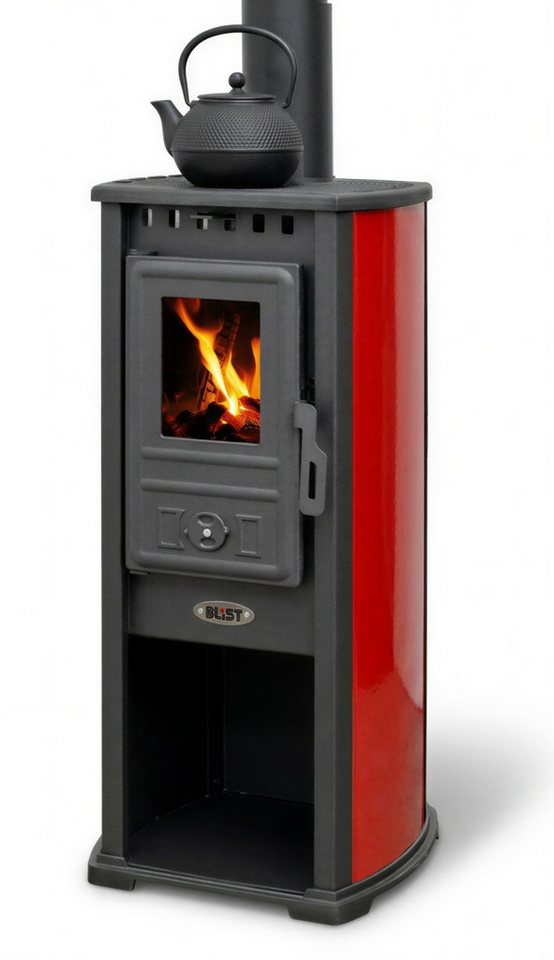 Blist Kaminofen BERNA LUX G 4.0 rot, 5.9 kW
