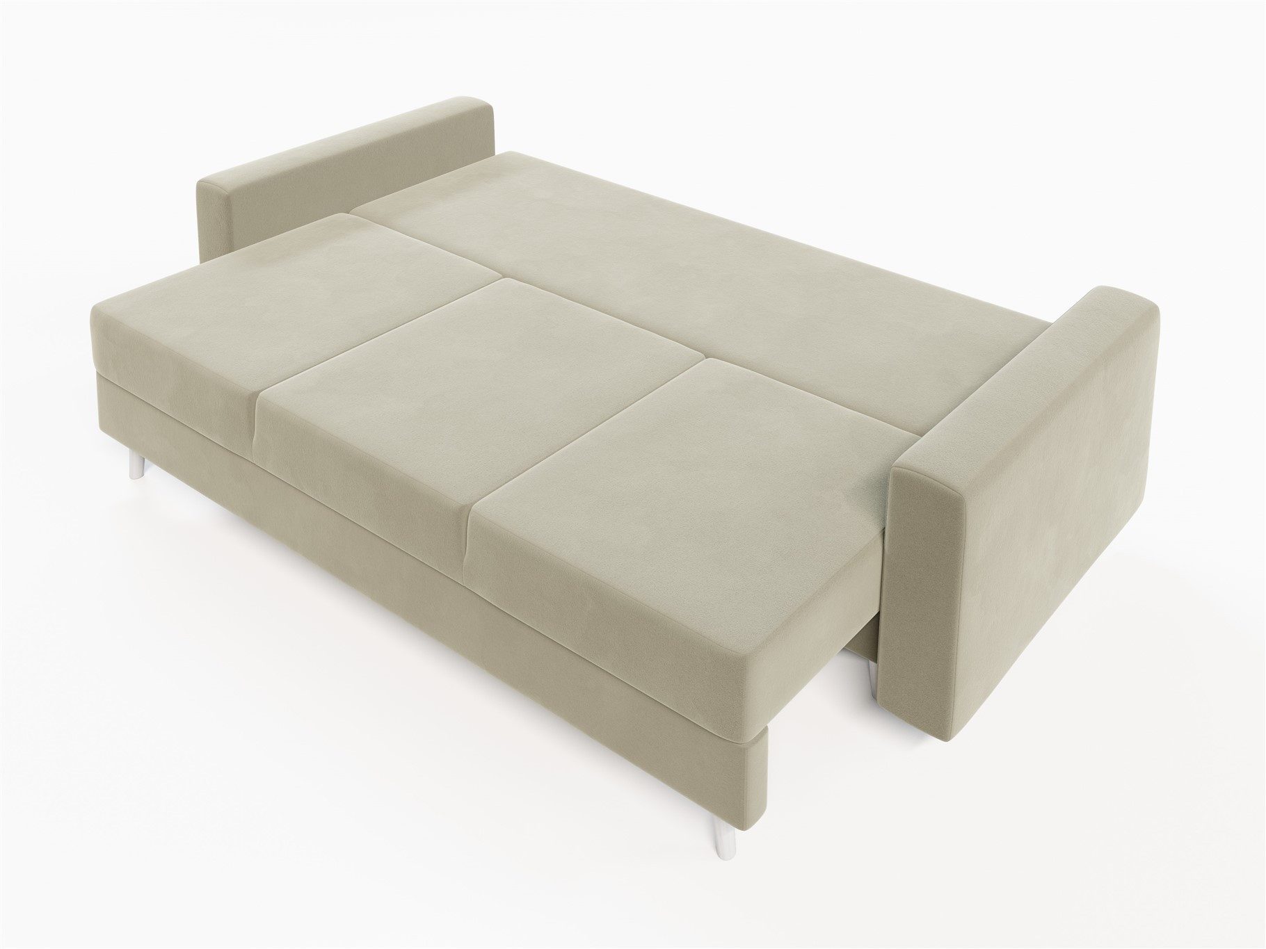 Fun Möbel 3-Sitzer Sofa CARDE mit Schlaffunktion in Stoff Itaka, inkl. Bettkasten, Rundumbezug