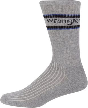 Wrangler Sportsocken FREW (3-Paar) eingestricktes Logo