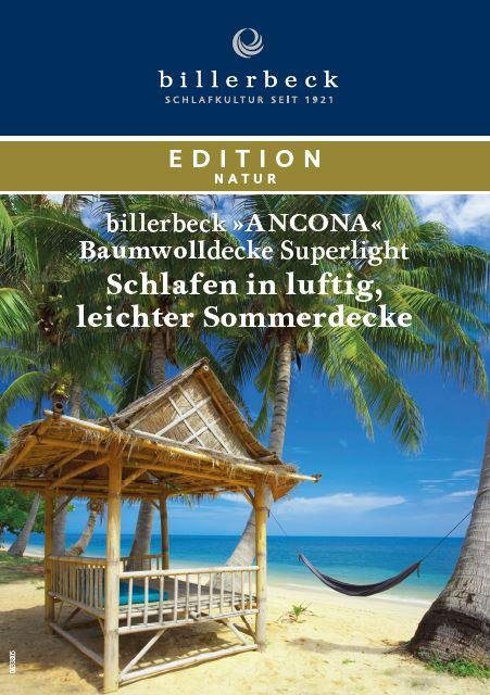 Bezug: billerbeck, Baumwollbettdecke, 100% Baumwolle Ancona Superlight,