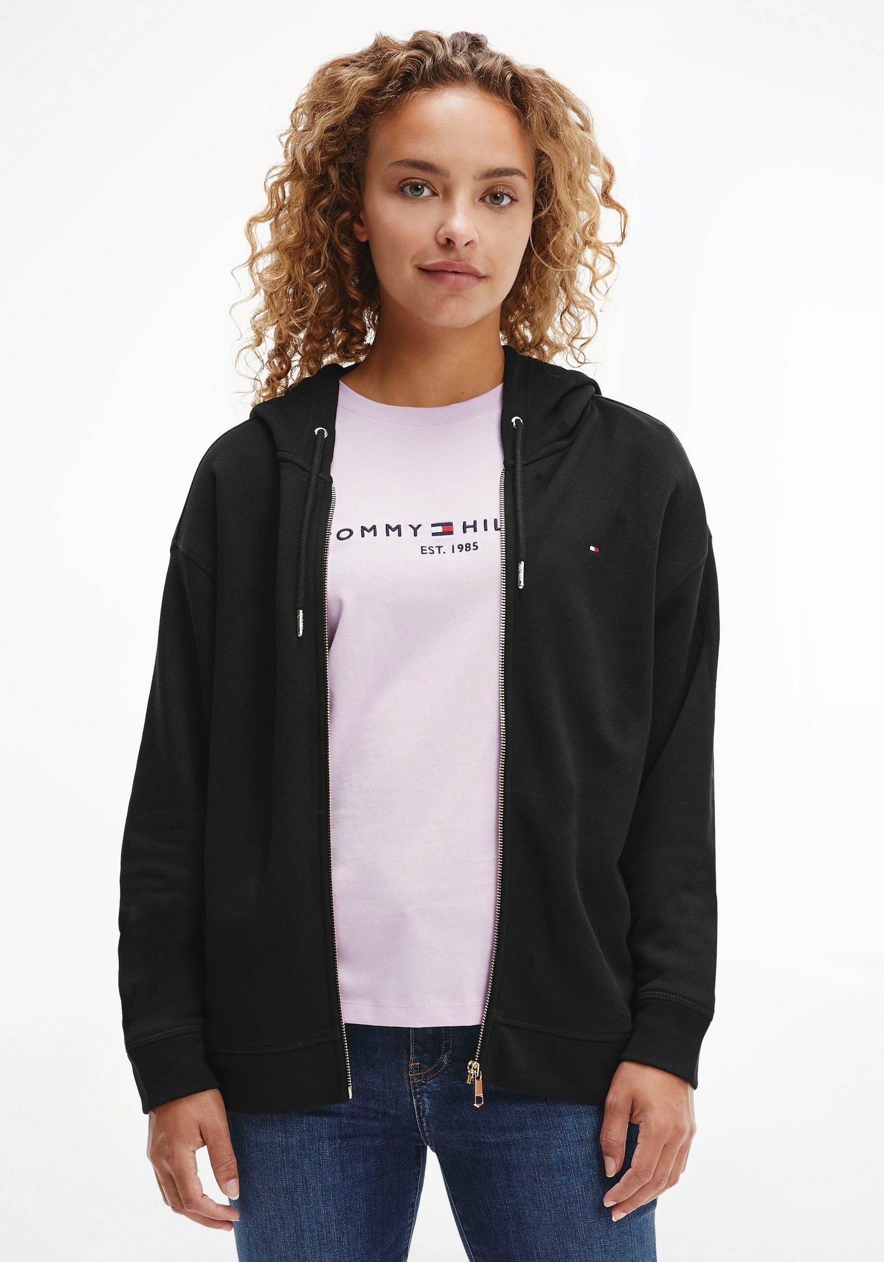 Tommy Hilfiger Rundhalsshirt HERITAGE HILFIGER C-NK REG TEE mit gesticktem günstig online kaufen