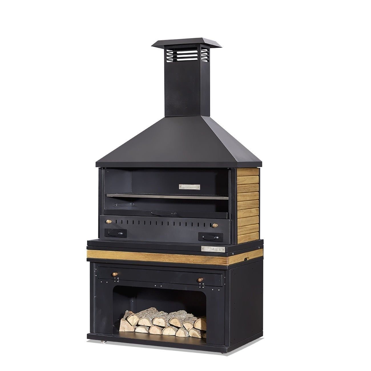 JVmoebel Grillkamin Moderne Outdoorküche mit Grill und Stauraum für Garten und Terrasse, Made in Europe
