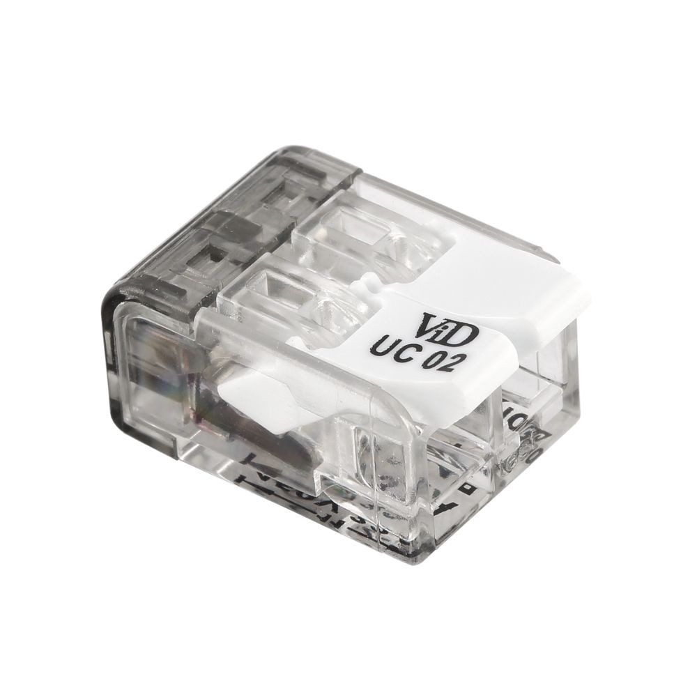 Verbindungsklemme UC02 Hebelklemme 100 Stück, 2-polig, 0,2 - 4,0 mm²