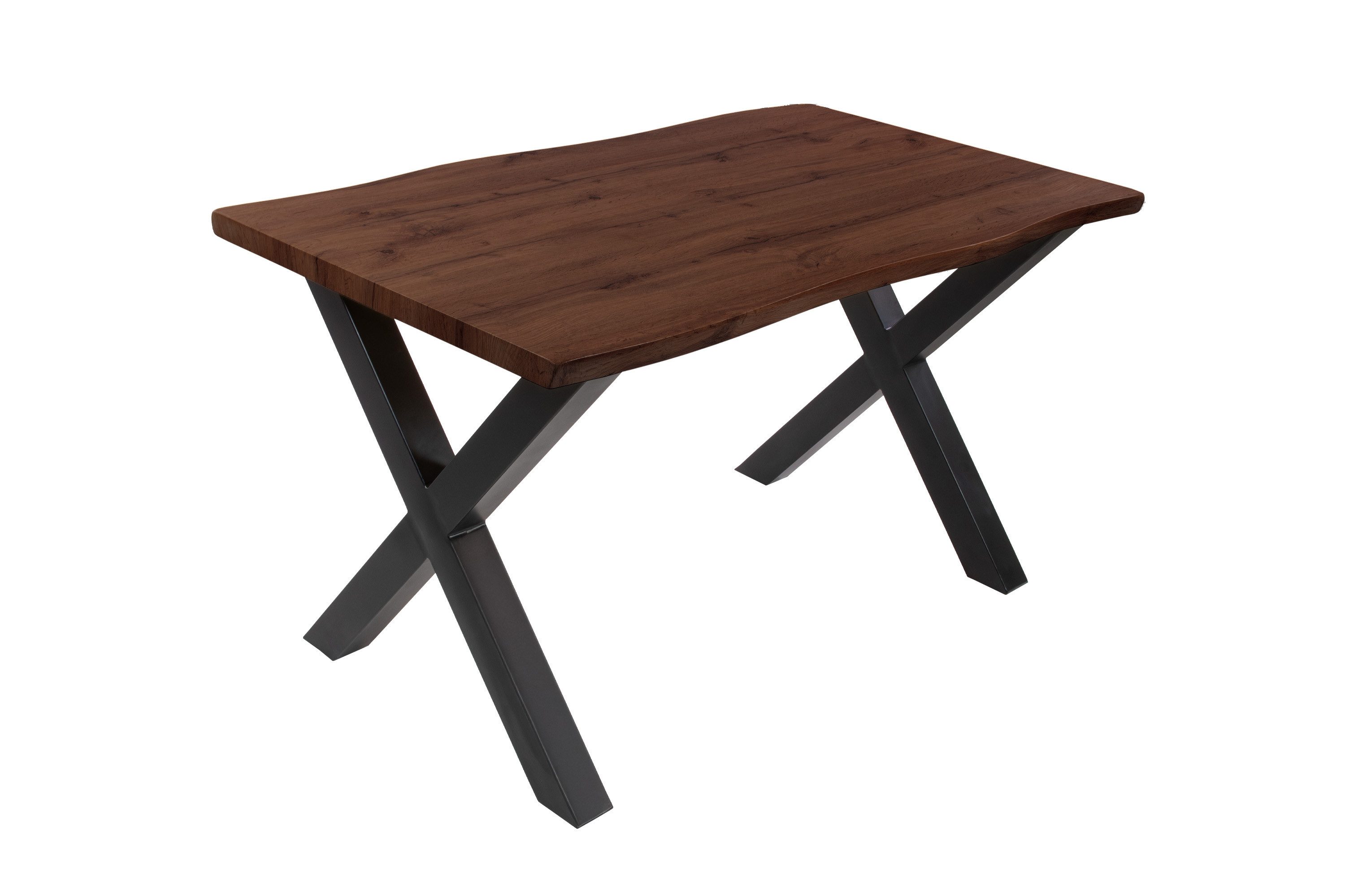 Loreno® Esstisch Josy, Nussbaumholz, Baumkante, MDF-Platte, günstig online kaufen