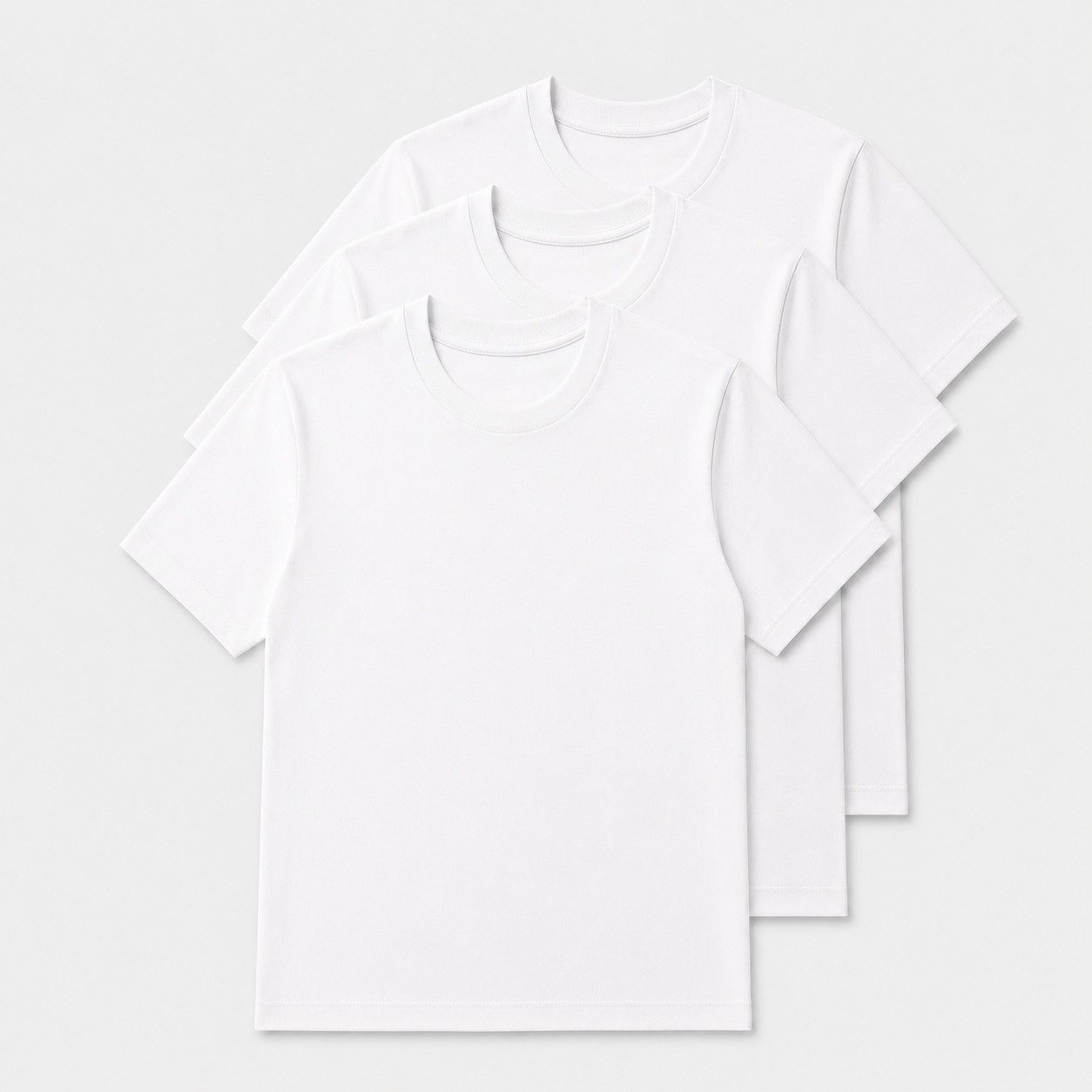 Sitztgut T-Shirt Classic Crew Neck T-Shirt (3-tlg)