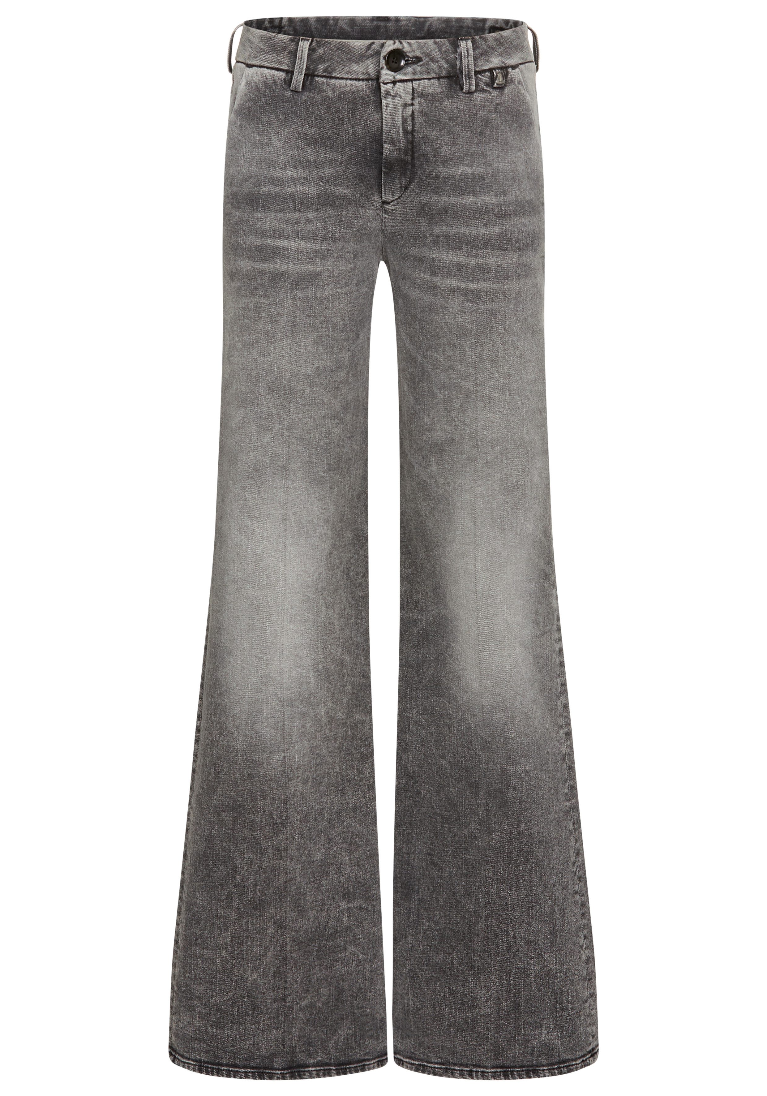 High-waist-Jeans Lovely Flared Denim Black