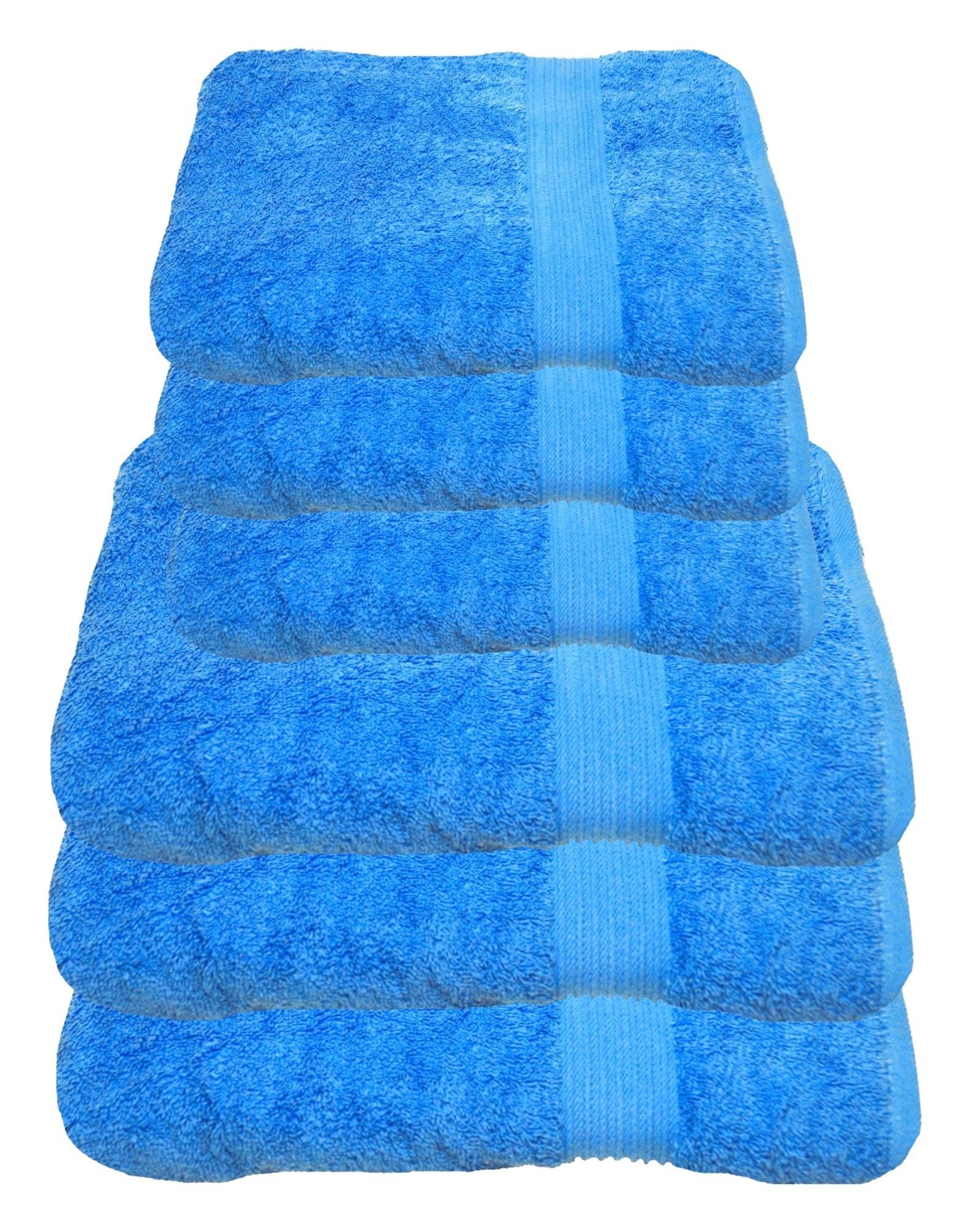 Julie Julsen Handtücher 6-Handtücher-Himmelblau, Baumwolle (6-St) günstig online kaufen