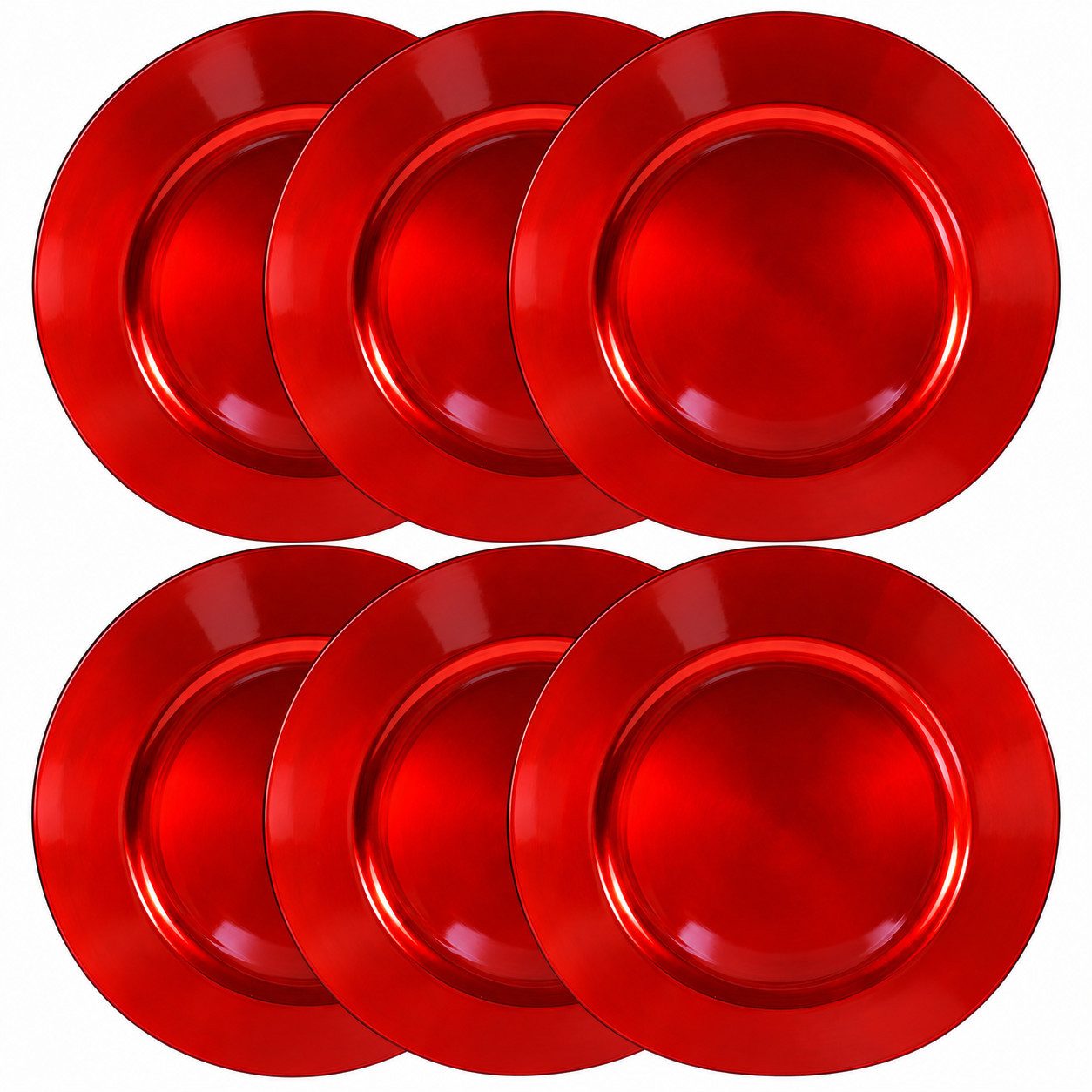 Annastore Platzset 6 x Platzteller aus herrlich schimmerndem Melamin Ø 33 cm - Dekoteller, Unterteller wiederverwendbar Dekoteller. € 21,99, (€ 3,67 pro 1 Stk).