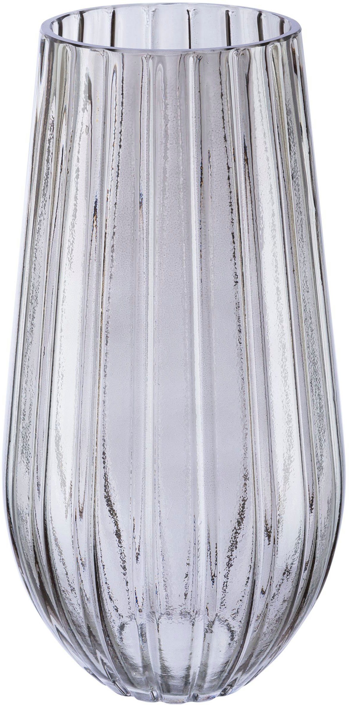 OTTO home Tischvase Adella mit Reliefoberfläche (1 St), Blumenvase mit beso günstig online kaufen