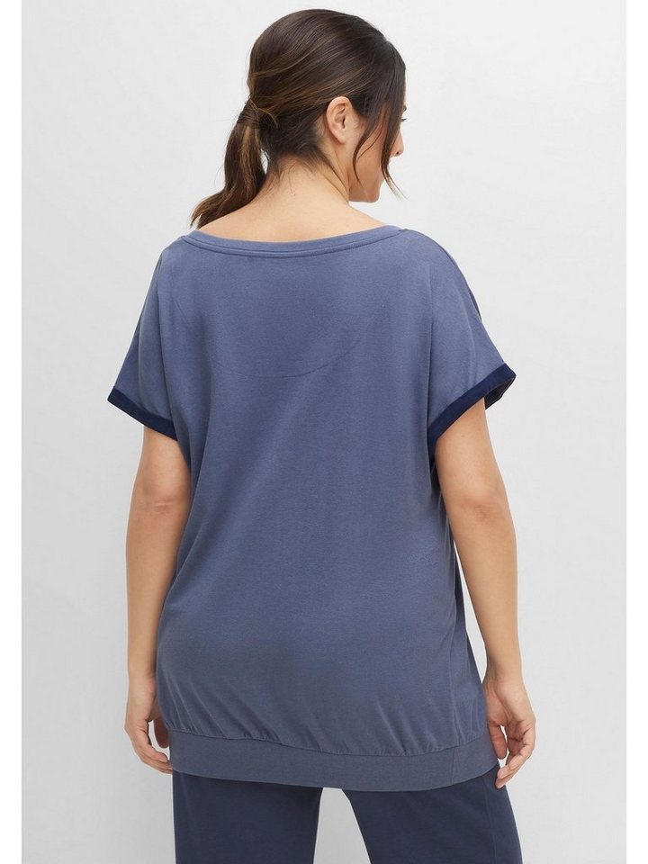 Sheego T-Shirt Große Größen aus weicher, pflegeleichter Interlockqualität