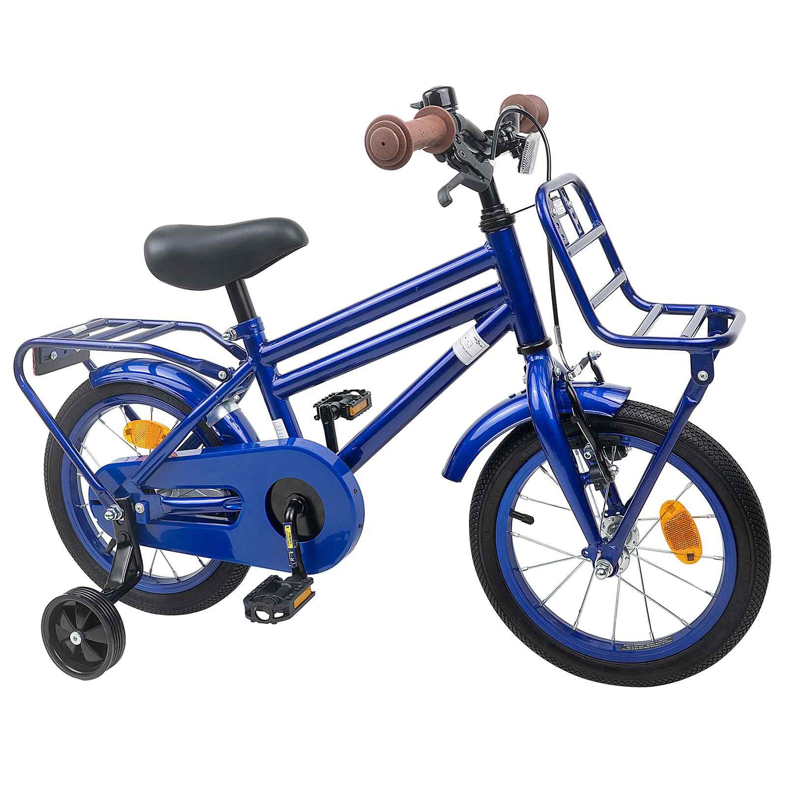 vidaXL Kinderfahrrad 90 x 49 x 67,5 cm Kinderfahrrad 12 Zoll für 2-4 Jahre alt Dunkelblau