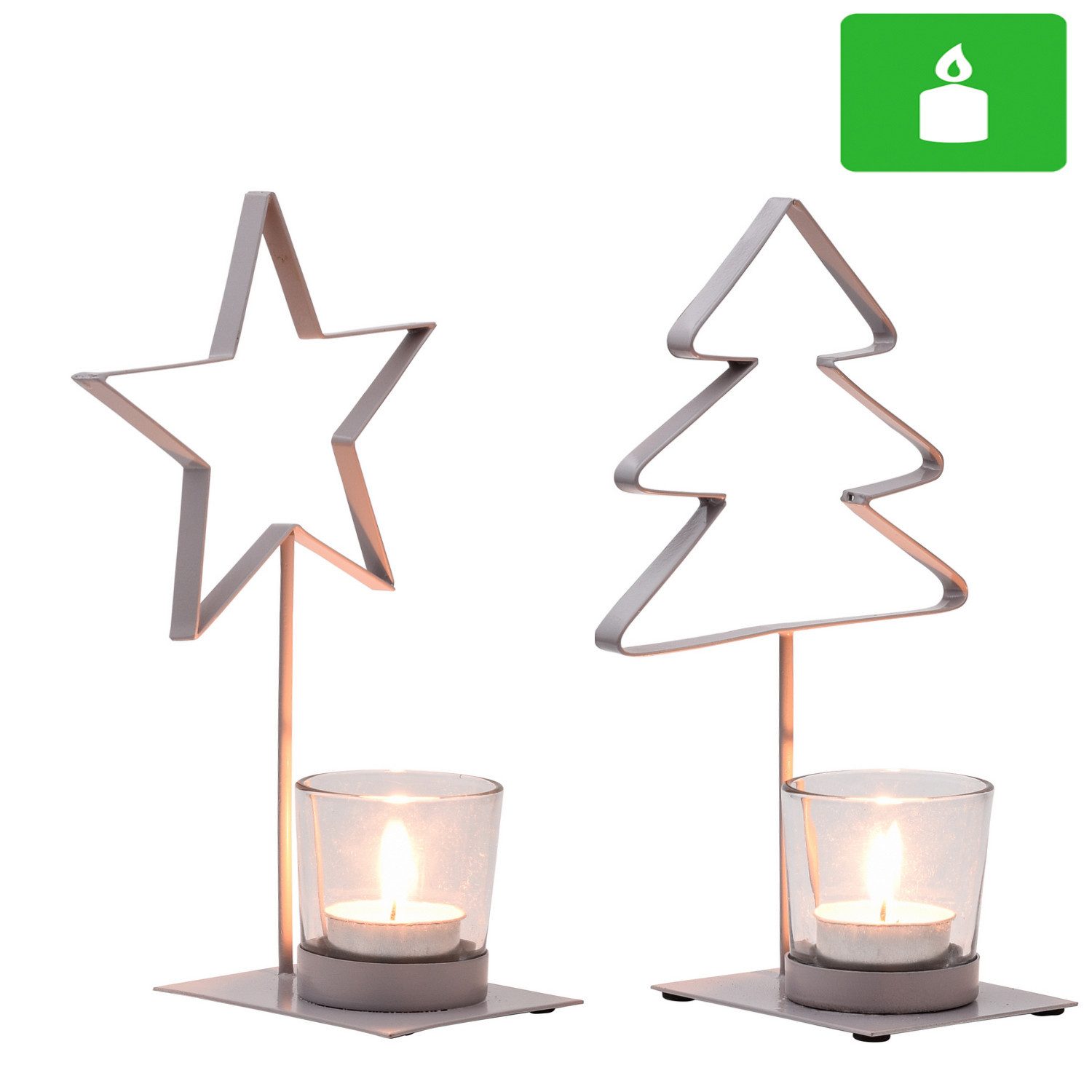 Marrakesch Orient & Mediterran Interior Настольные лампы 2er Set Weihnachtsdeko Настольные лампы Торшеры Lapi (2 St), aus Metall