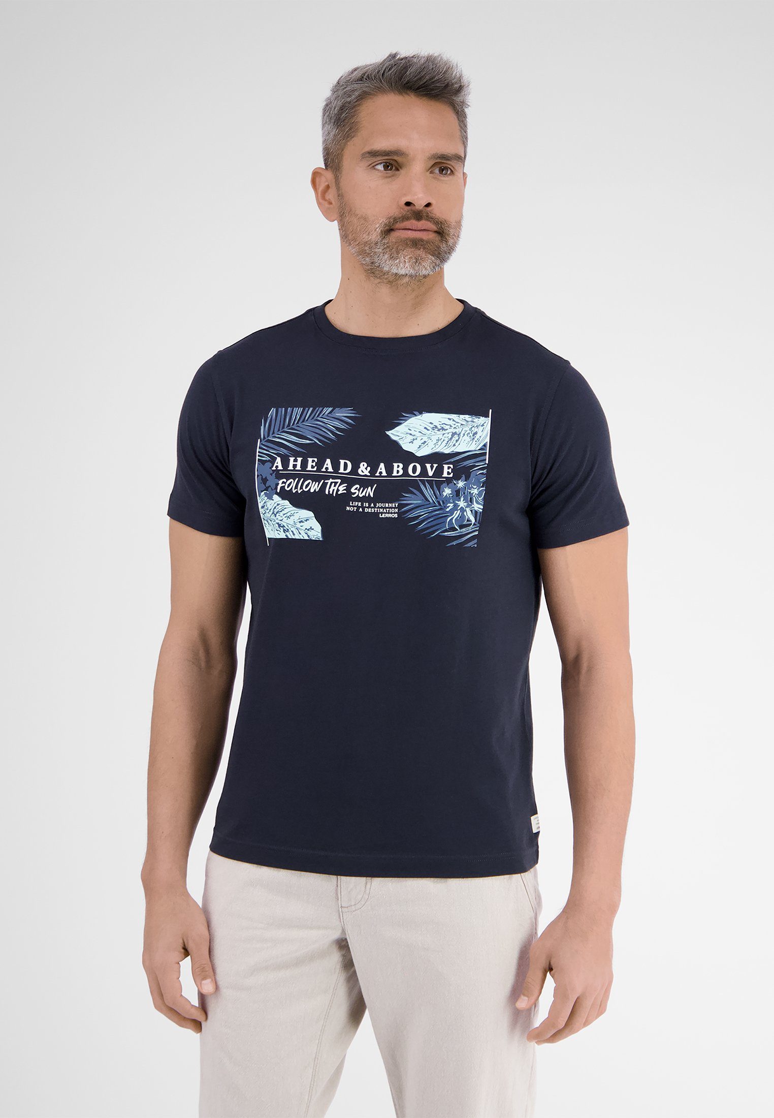 NAVY LERROS Design LERROS CLASSIC T-Shirt T-Shirt mit