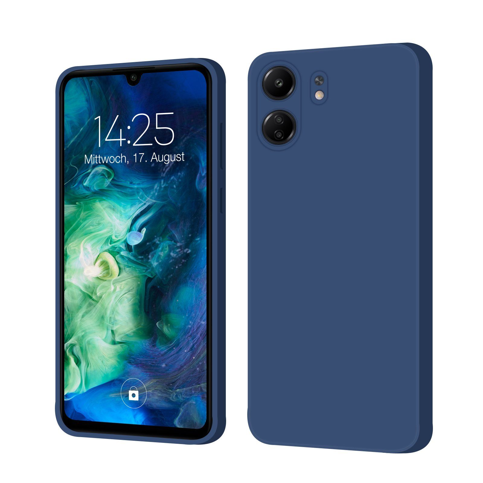 Tec-Expert Handyhülle SoftGrip Cover Hülle für Xiaomi Redmi 13C, Handy Case Bumper integrierter Kameraschutz flexibel