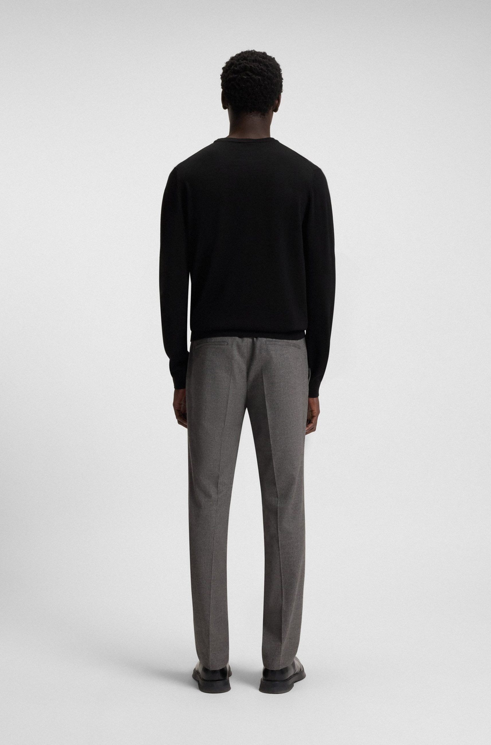 HUGO Anzughose Getlin aus Stretch-Flanell (1-tlg)